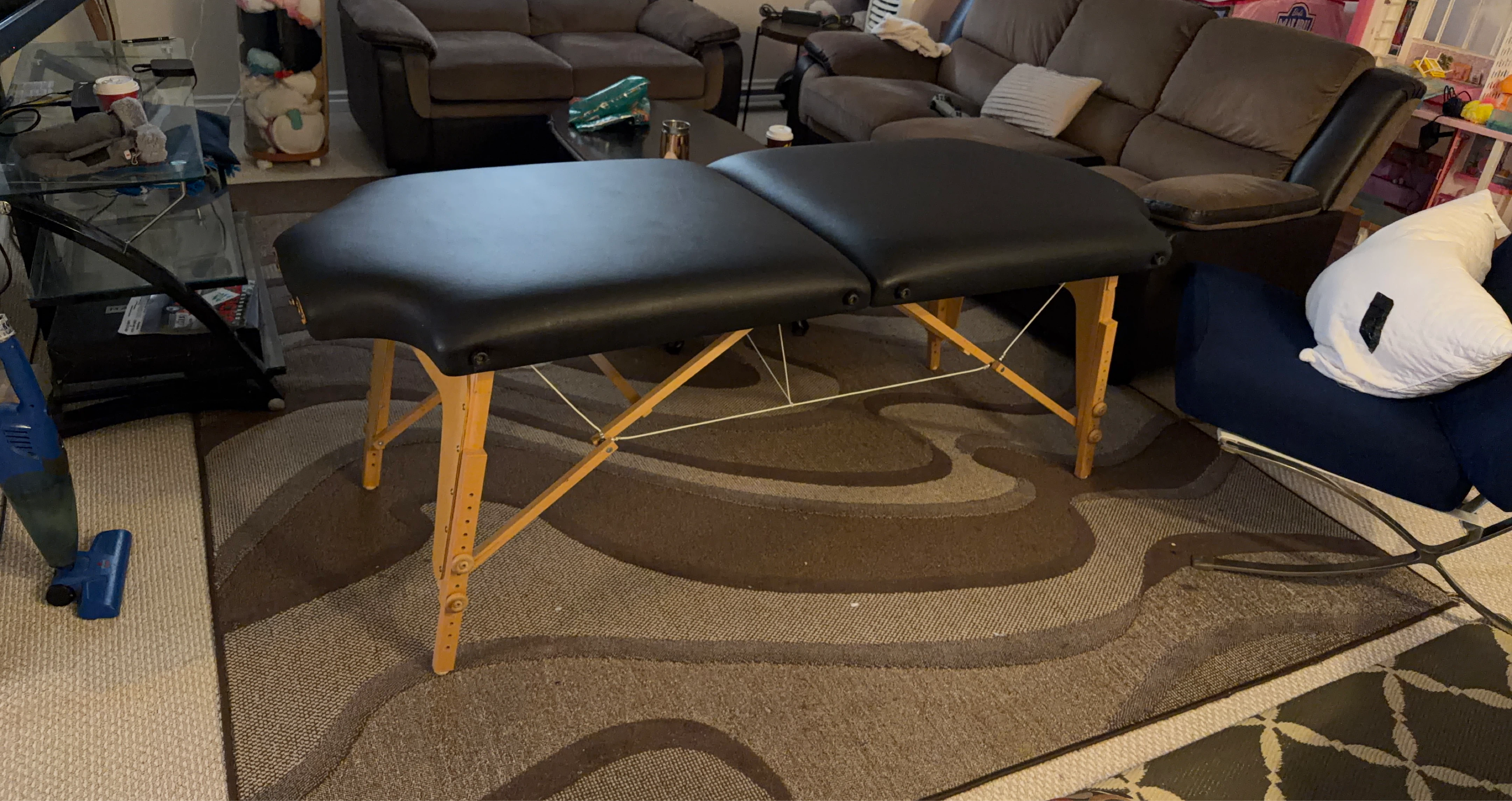 Black Massage Table