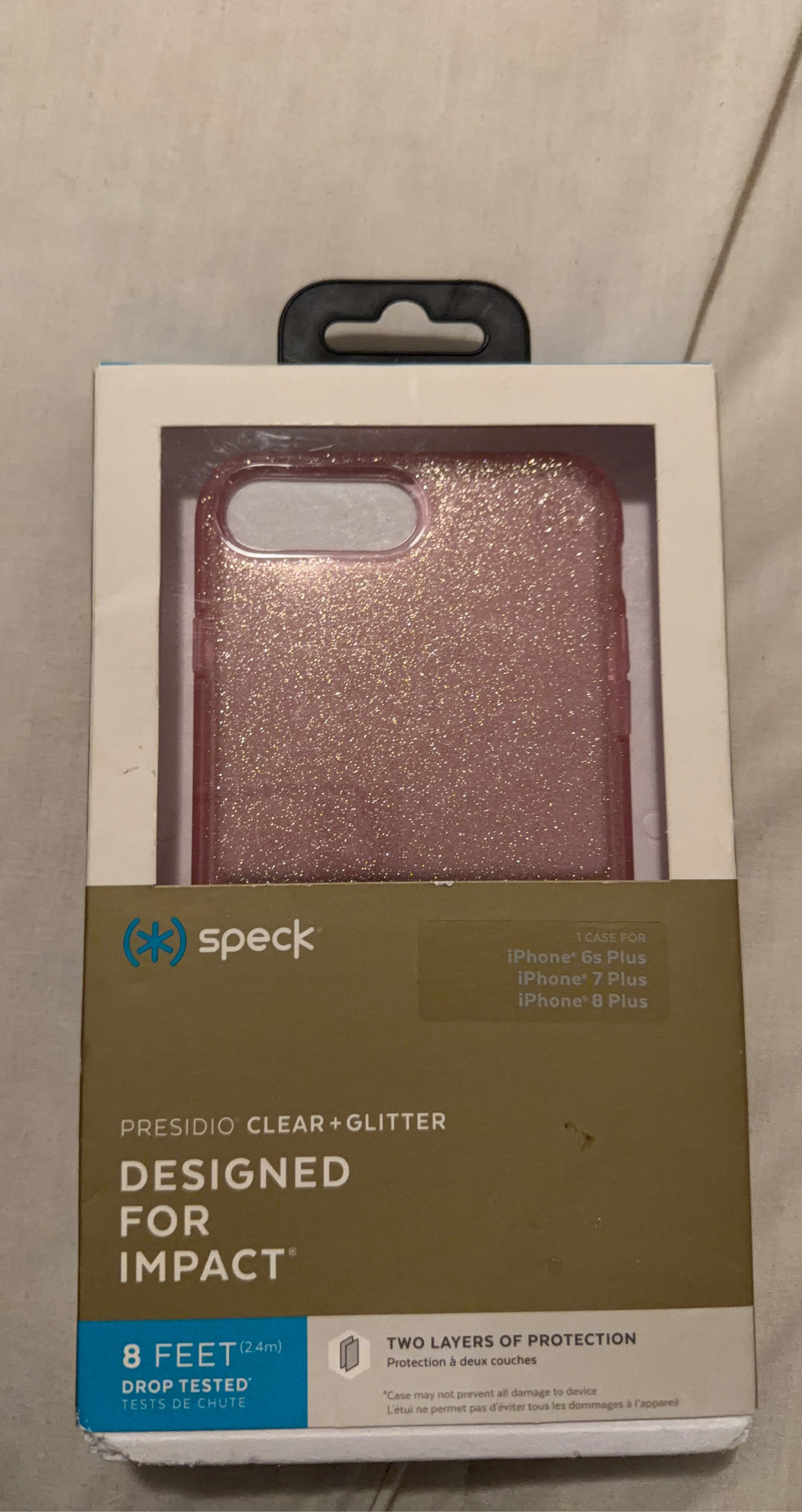 Speck Presidio Clear + Glitter Case for iPhone 6s/7/8 Plus