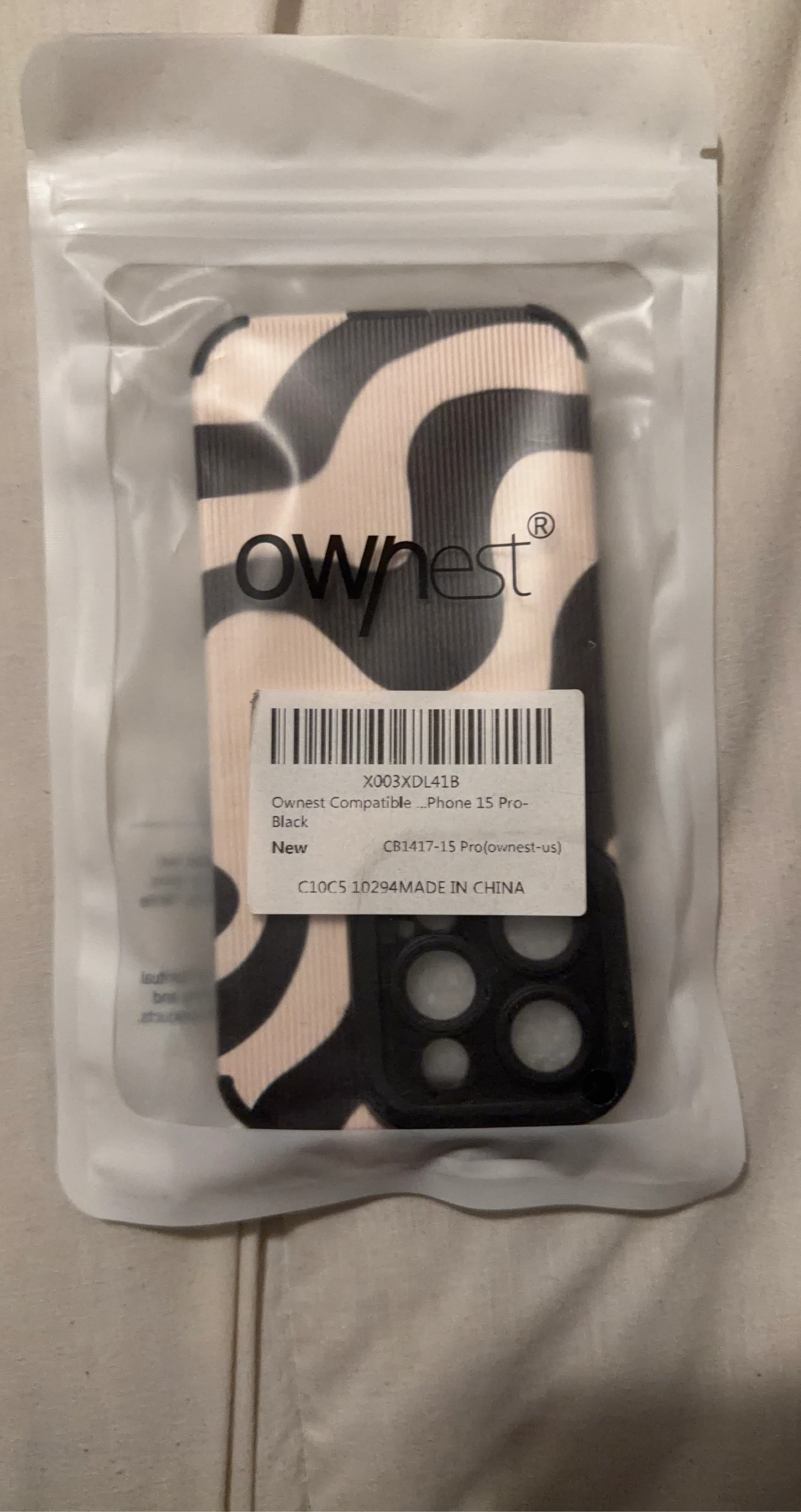 Ownest iPhone 15 Pro Case - Black