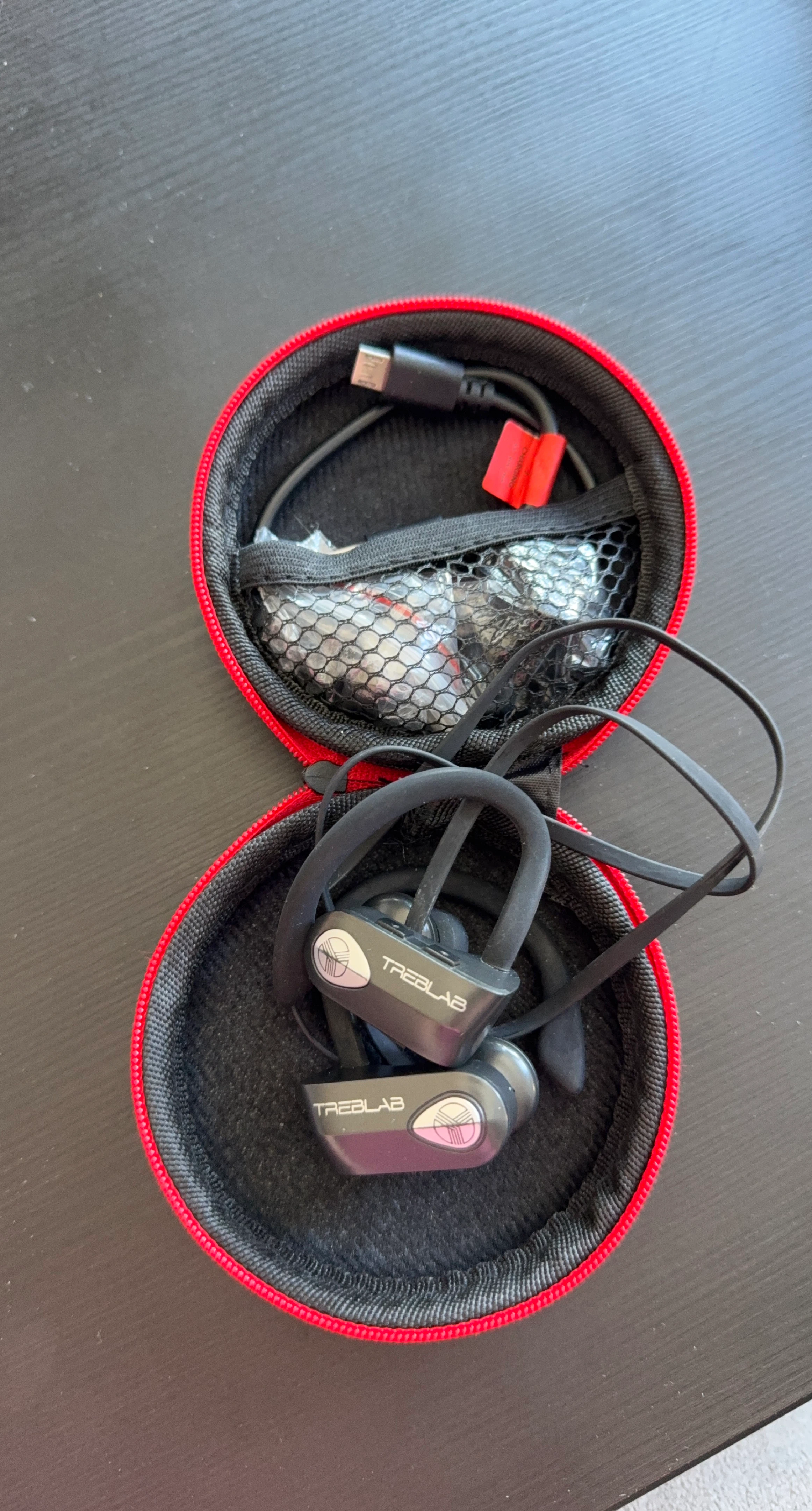 TREBLAB Wireless Earbuds with Charging Case