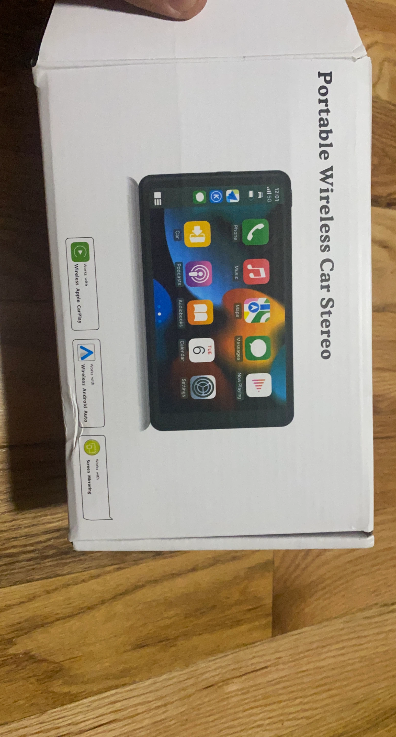 Portable Wireless Car Stereo with Apple CarPlay & Android Auto