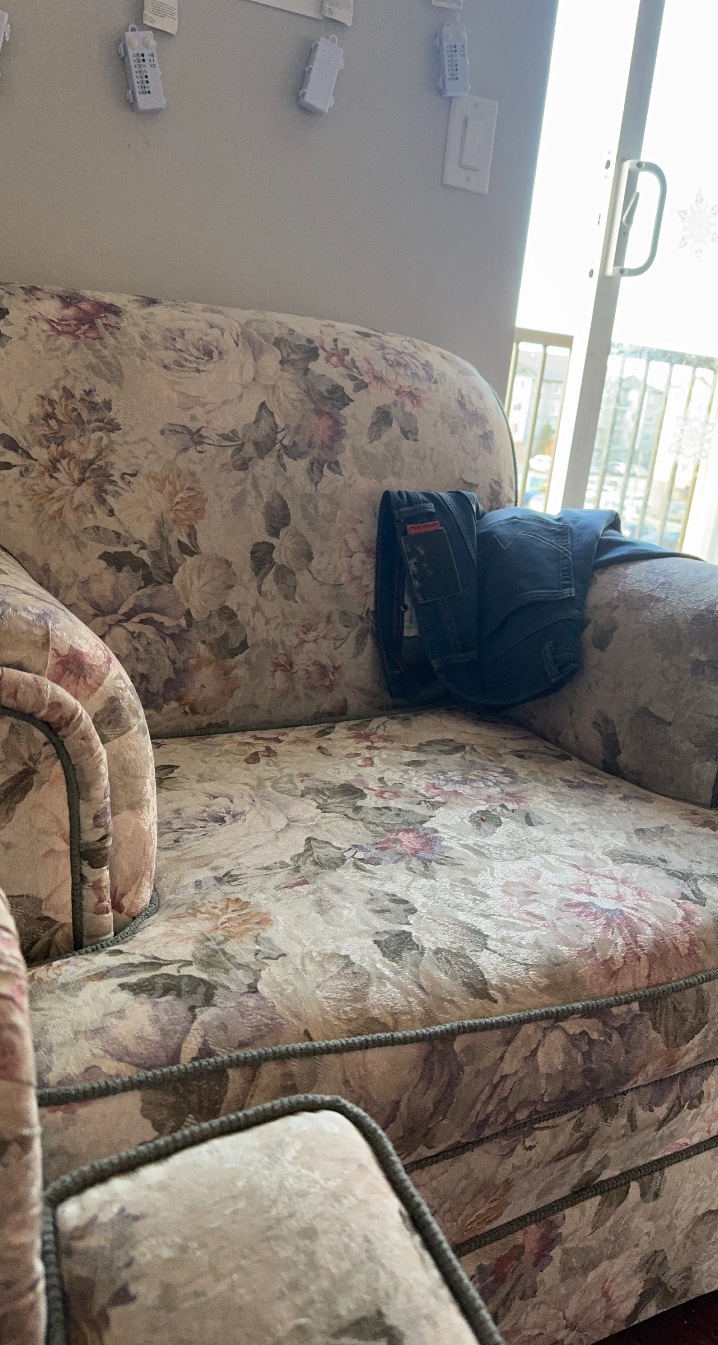 Floral Upholstered Armchair