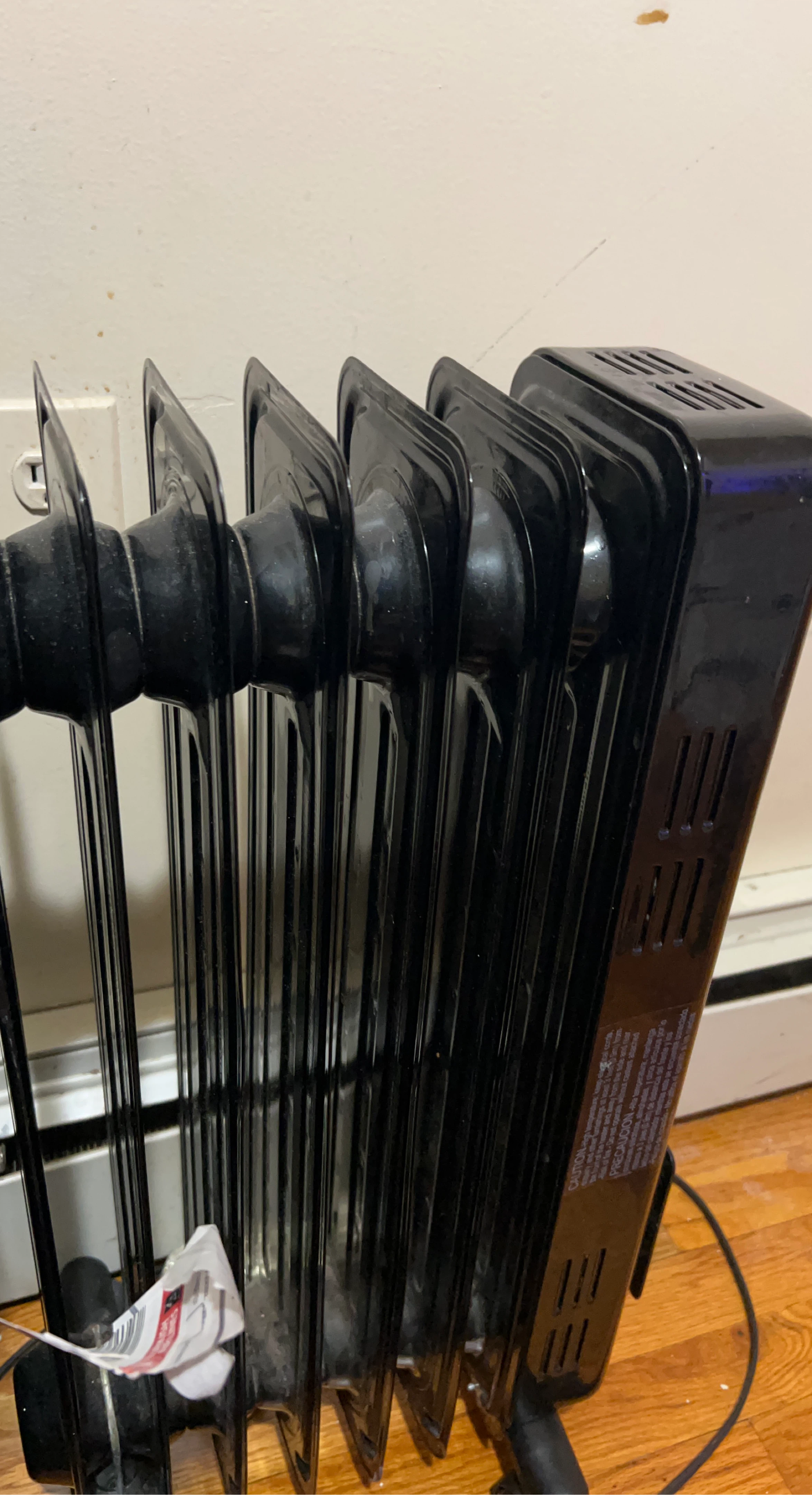 Black Oil-Filled Radiator Heater