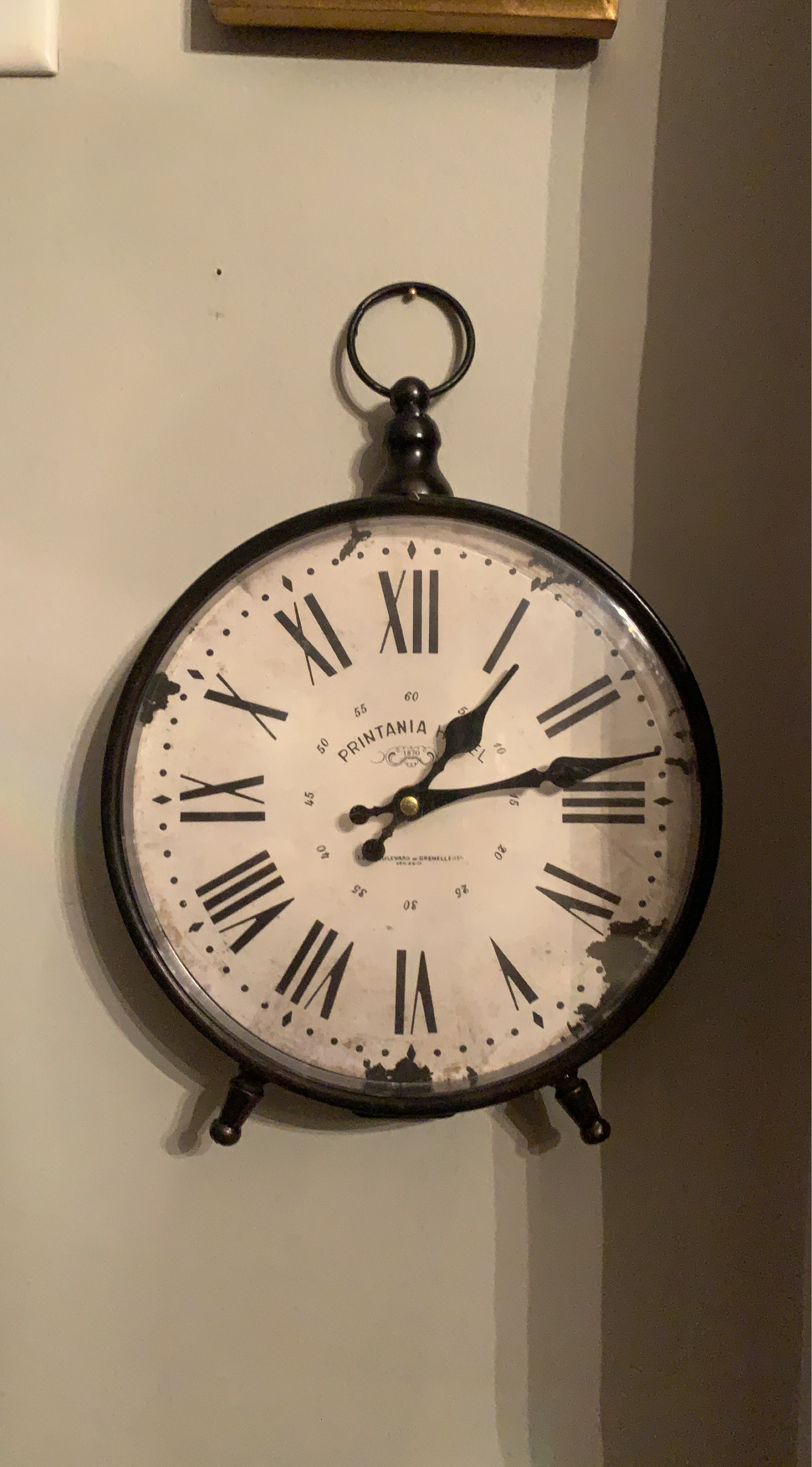 Printania Roman Numeral Standing or Wall Clock