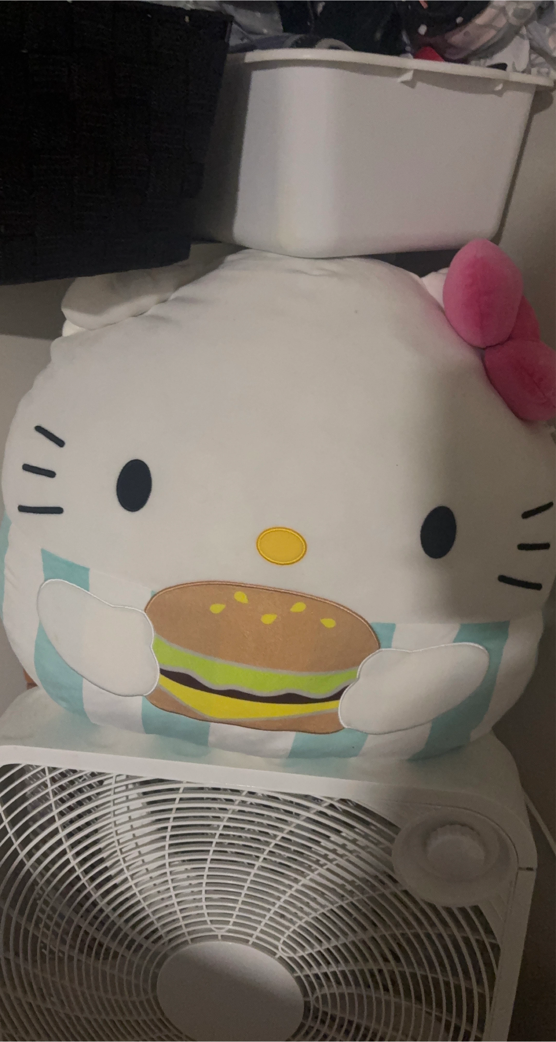 Hello Kitty Hamburger Plush Pillow