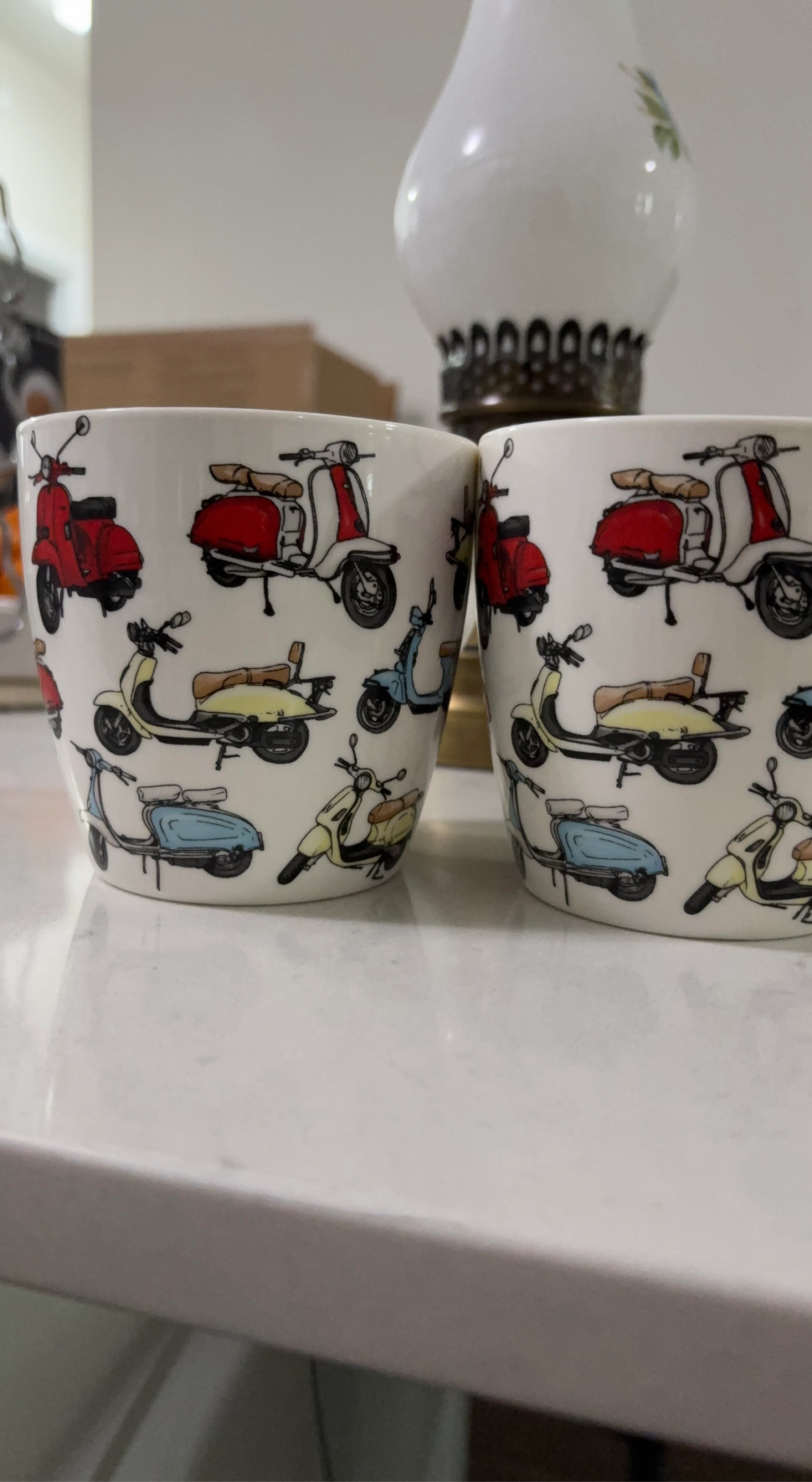 Set of 2 Scooter Mugs