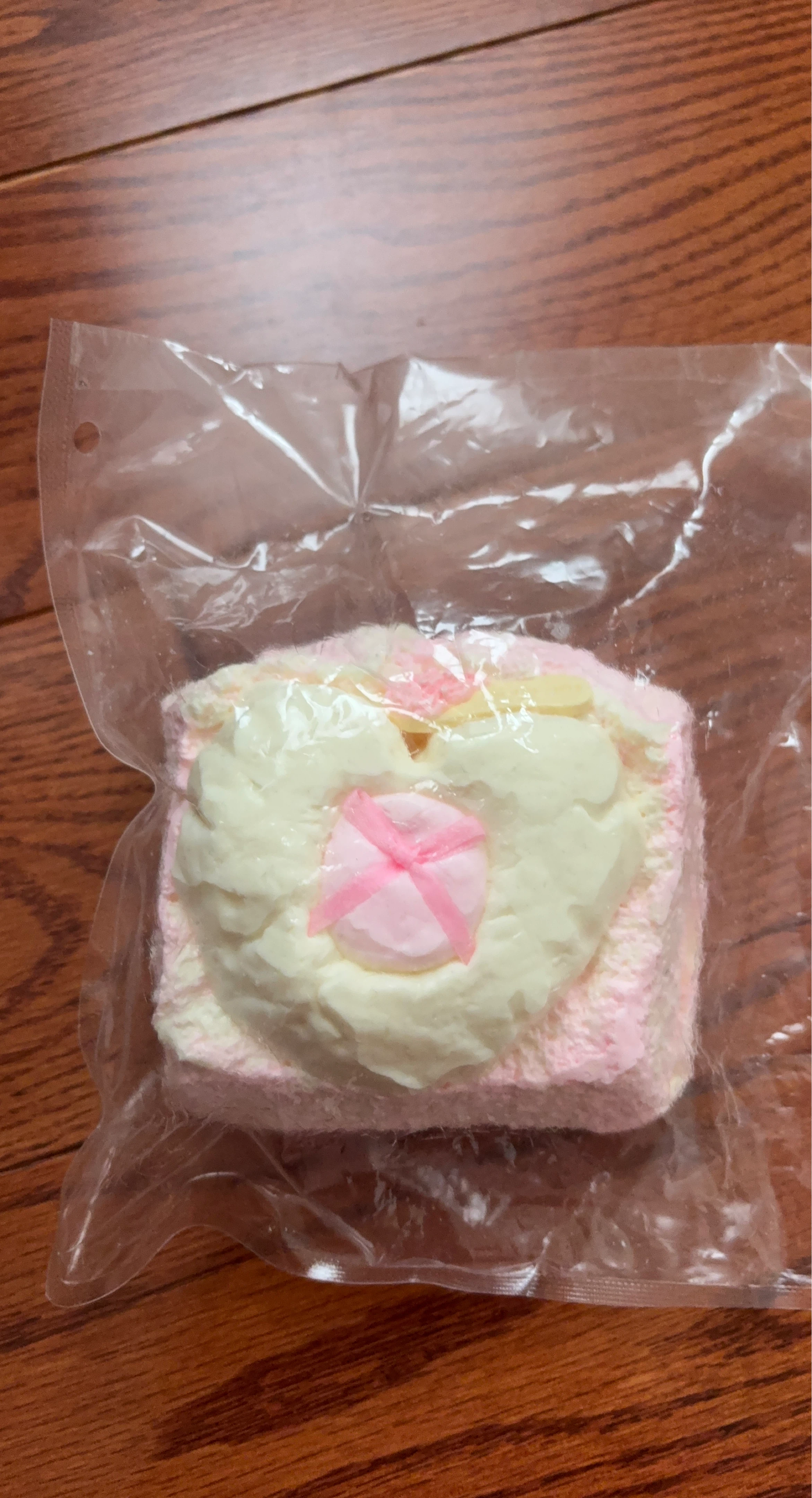 Pink and White Cake Taba Squishy