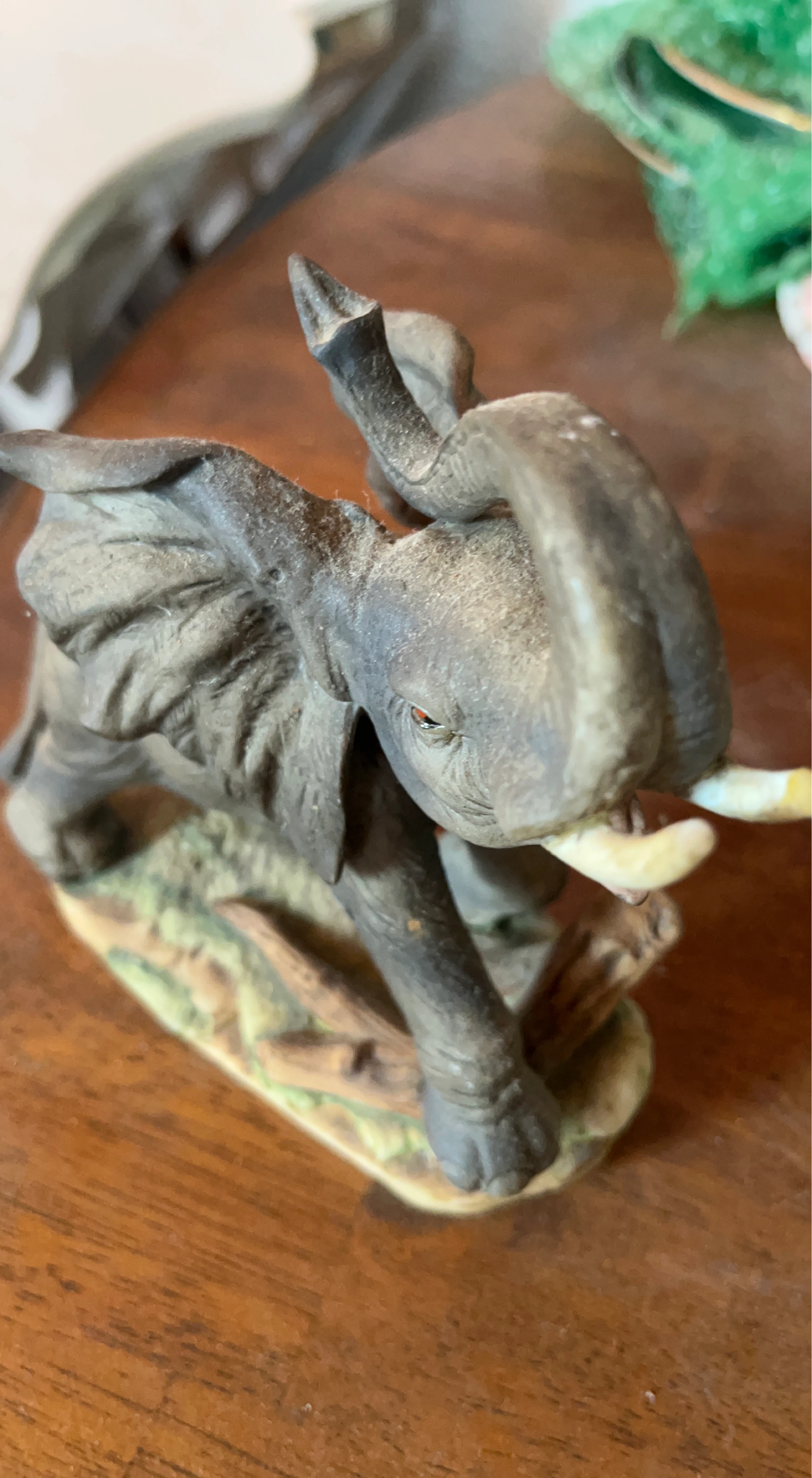 Ceramic Elephant Figurine