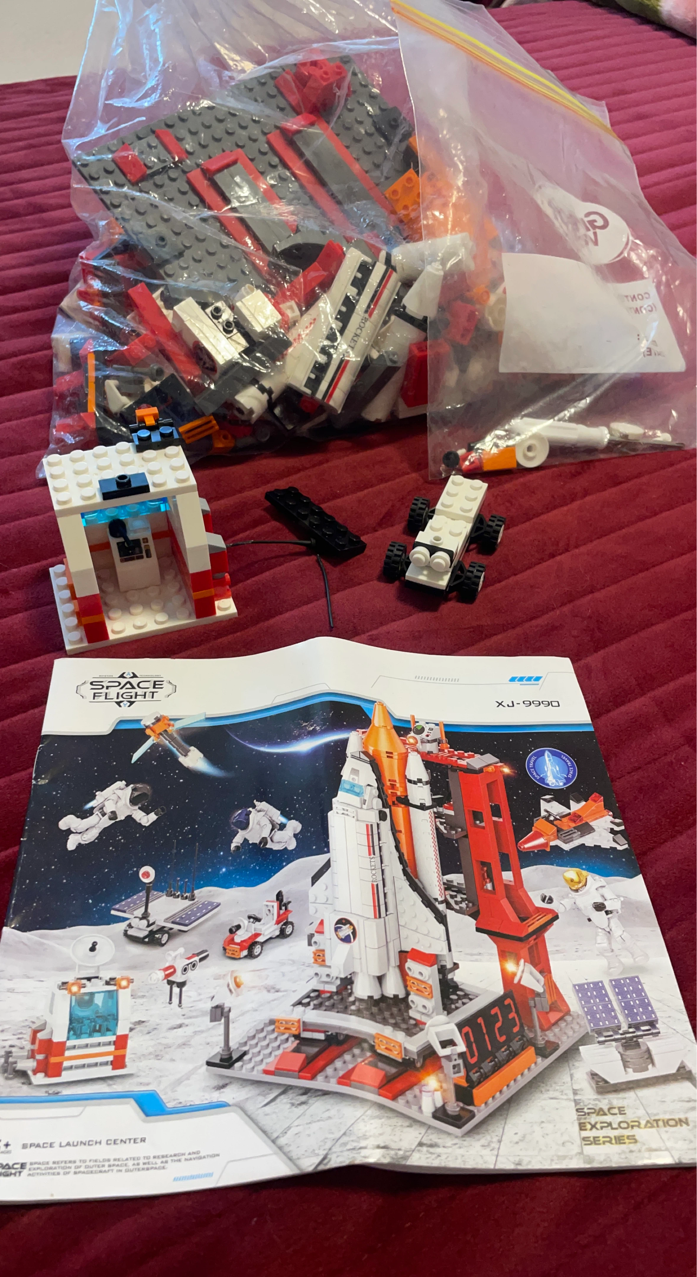 Rare Space Mission Kit 🚀📦 | NASA Building Blocks + Manual 👍