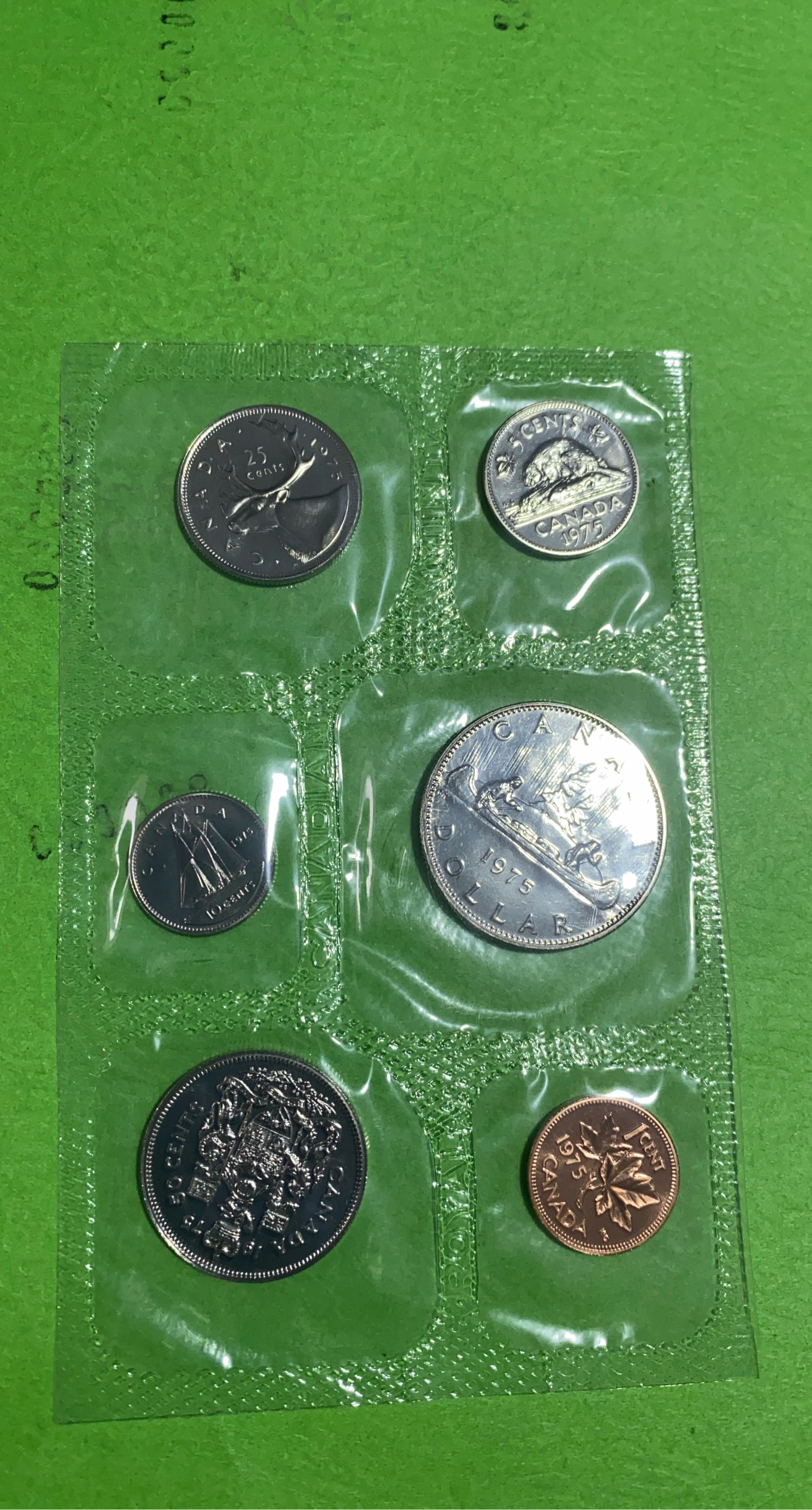 1975 Royal Canadian Mint Prooflike Coin Set