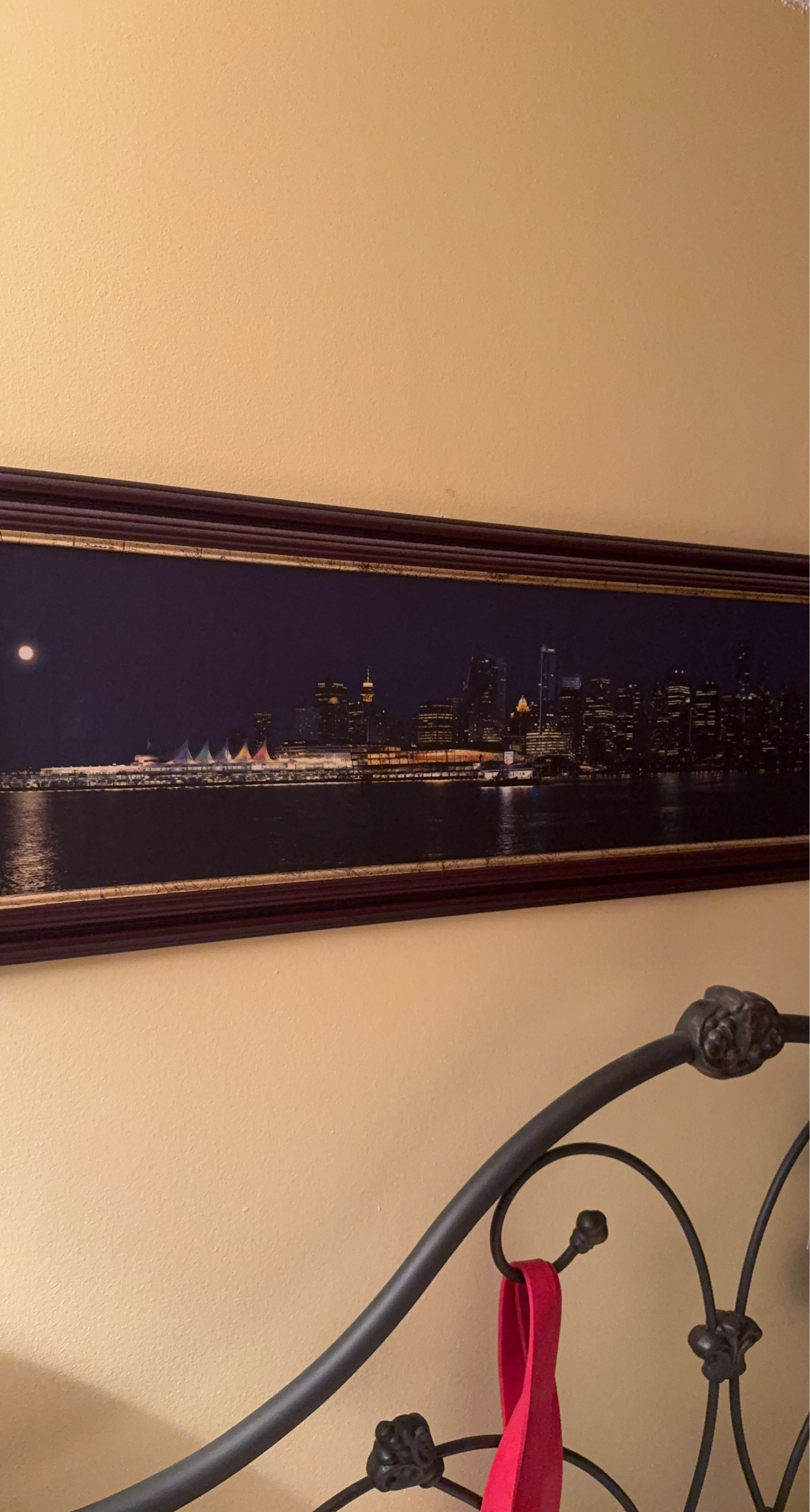 Framed Vancouver Skyline Art Print