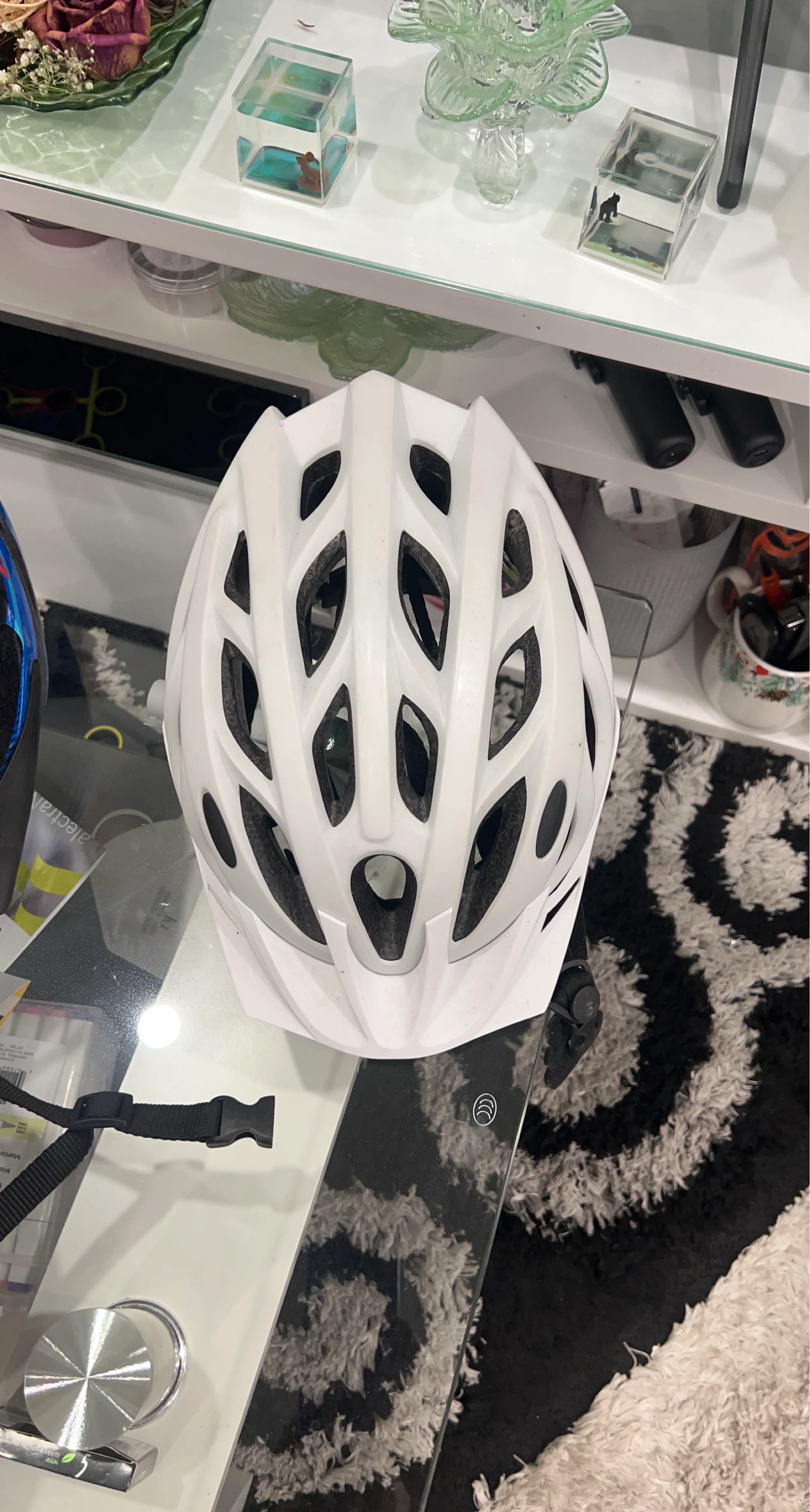 White Bicycle Helmet