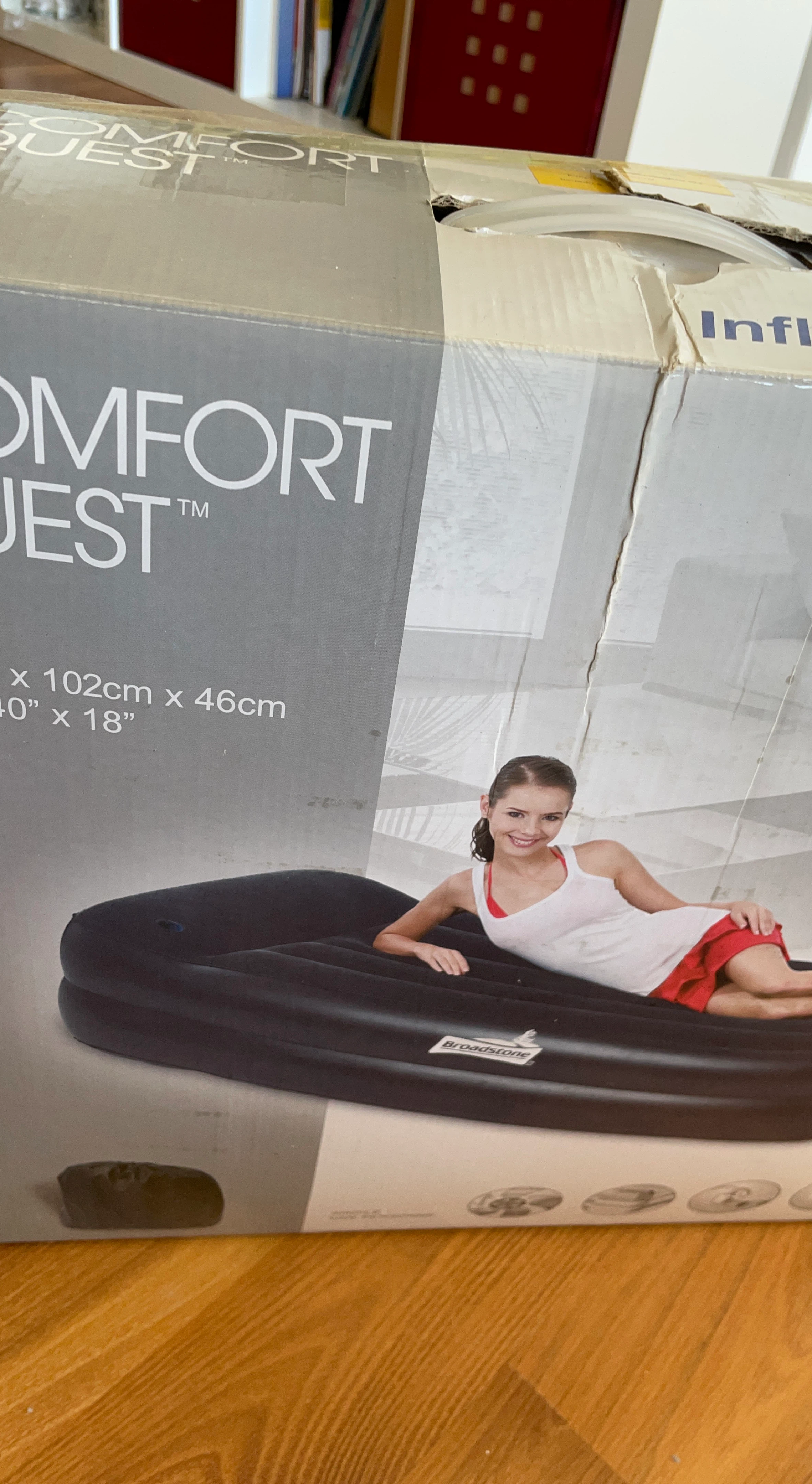Comfort Quest Air Mattress 40" x 102" x 18"
