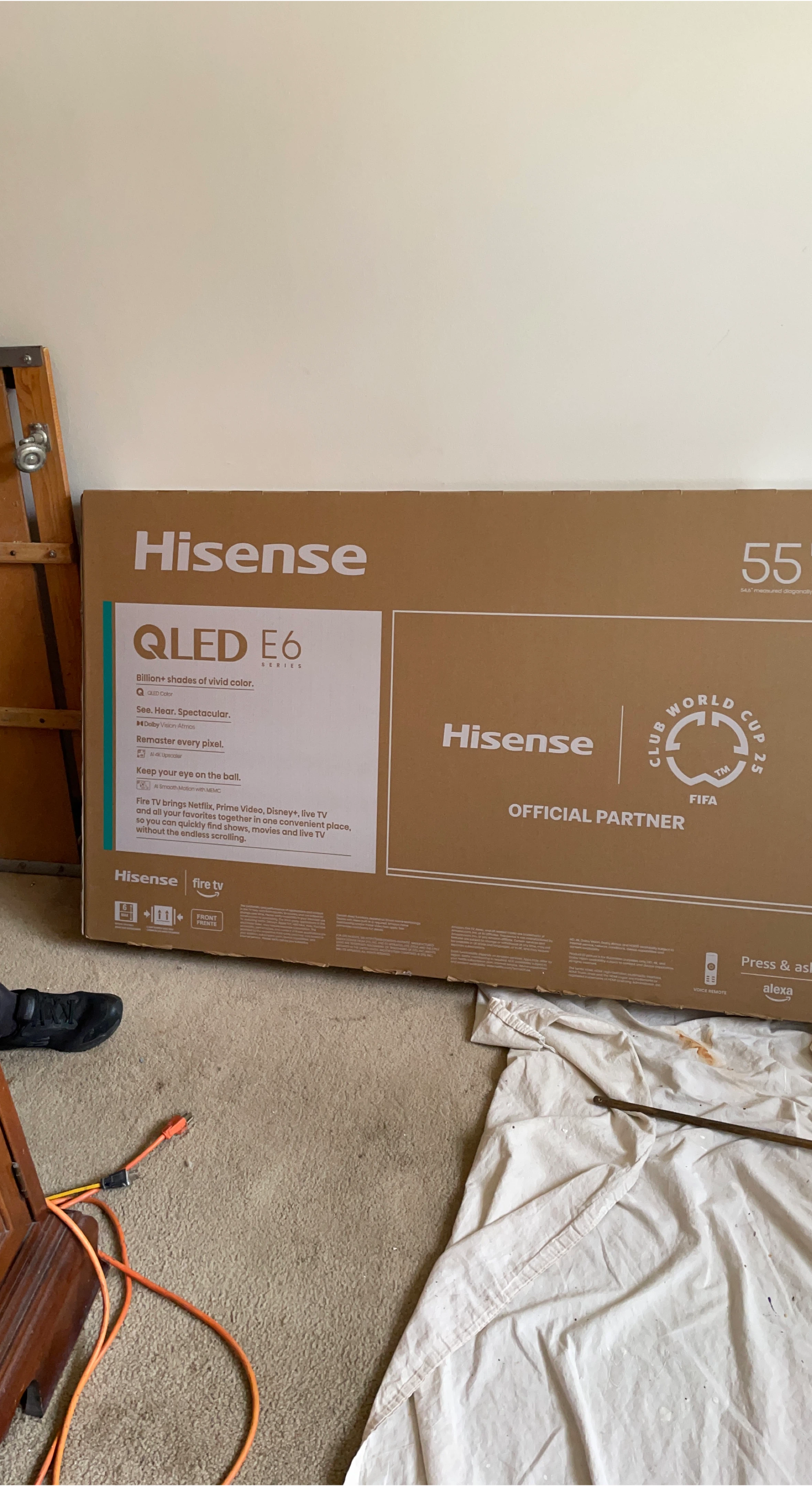 Hisense 55" QLED E6 Series Fire TV