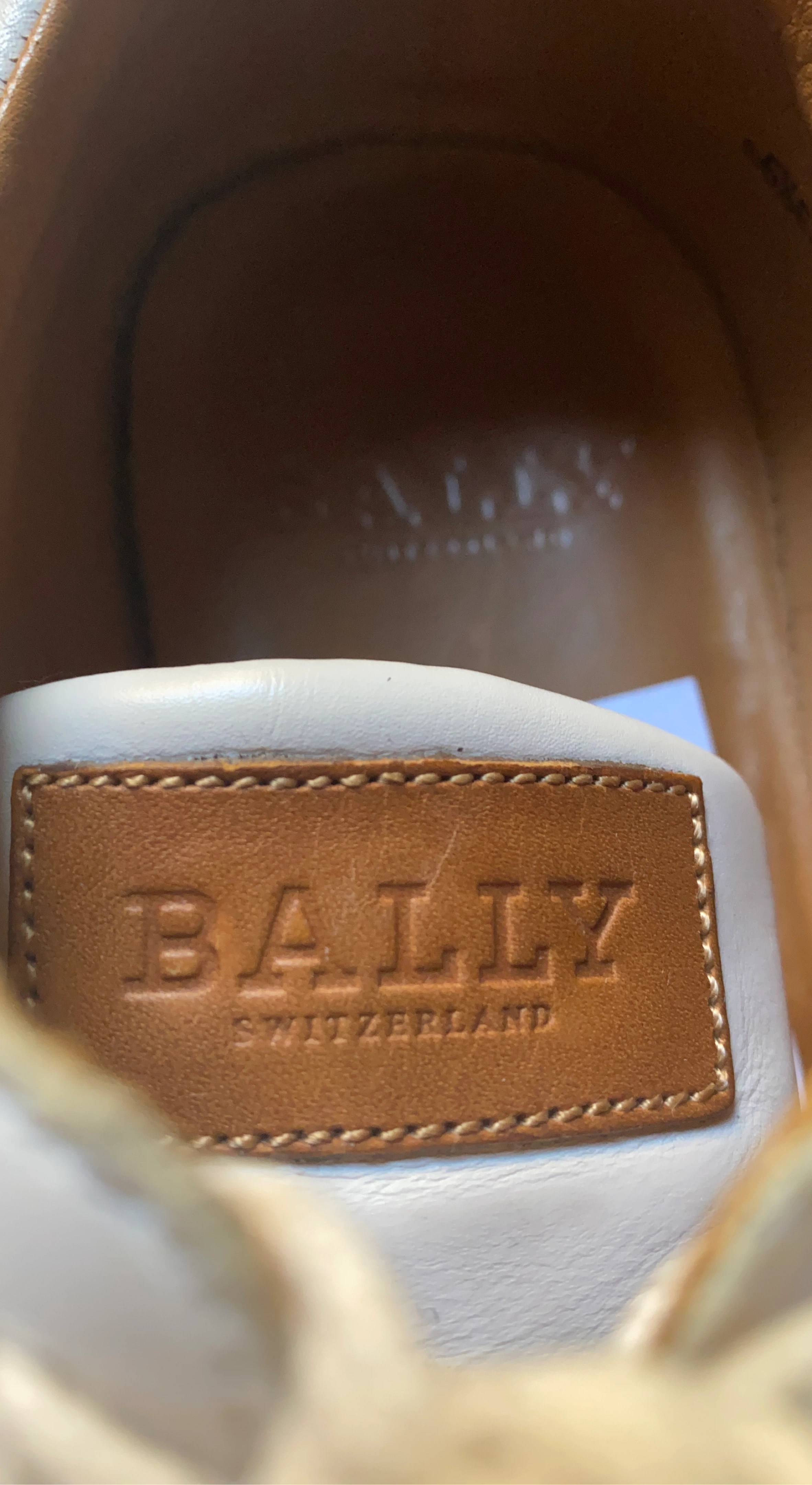 Bally White Leather Sneakers
