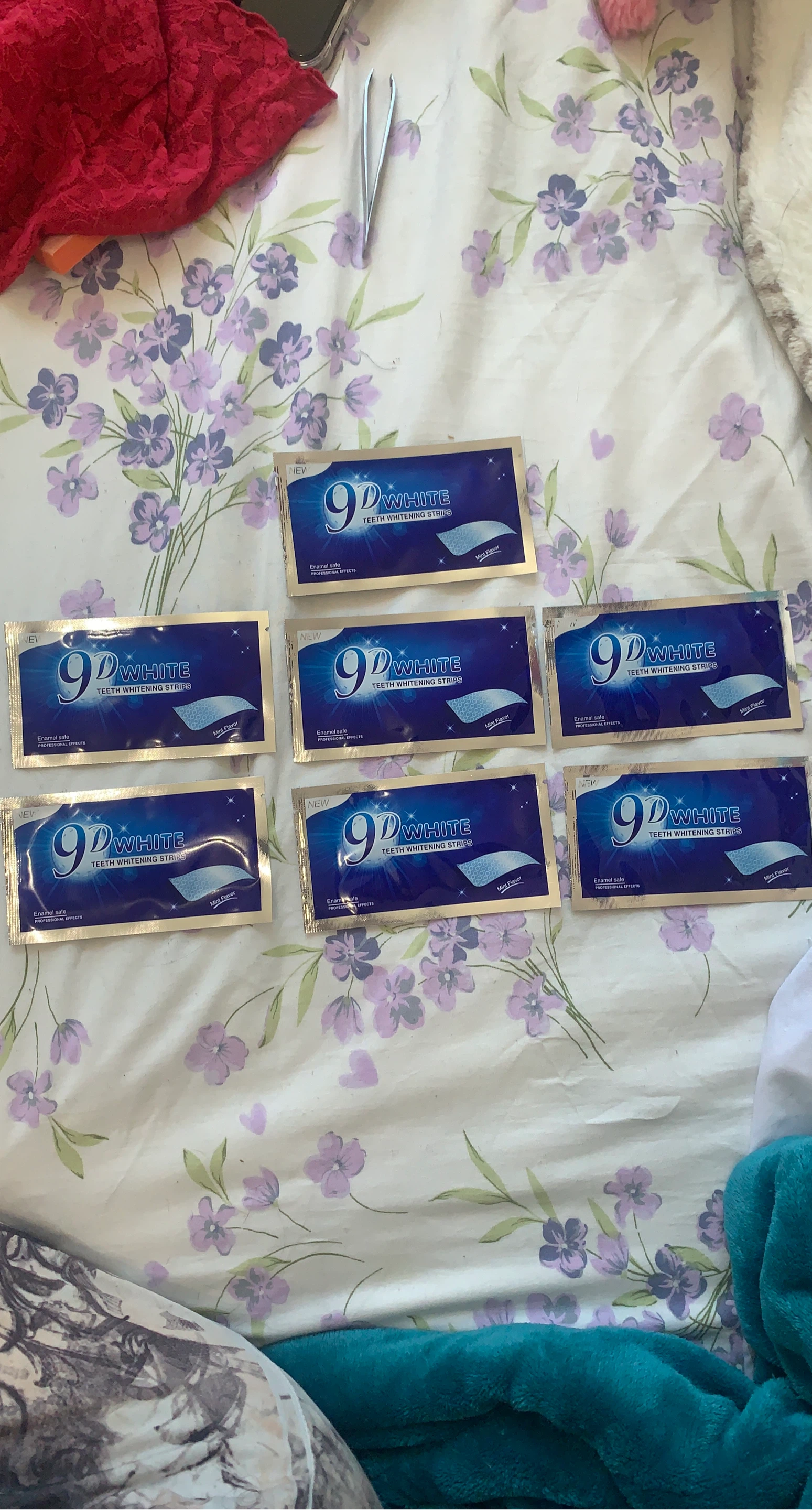 9D WHITE Teeth Whitening Strips - 7 Packs