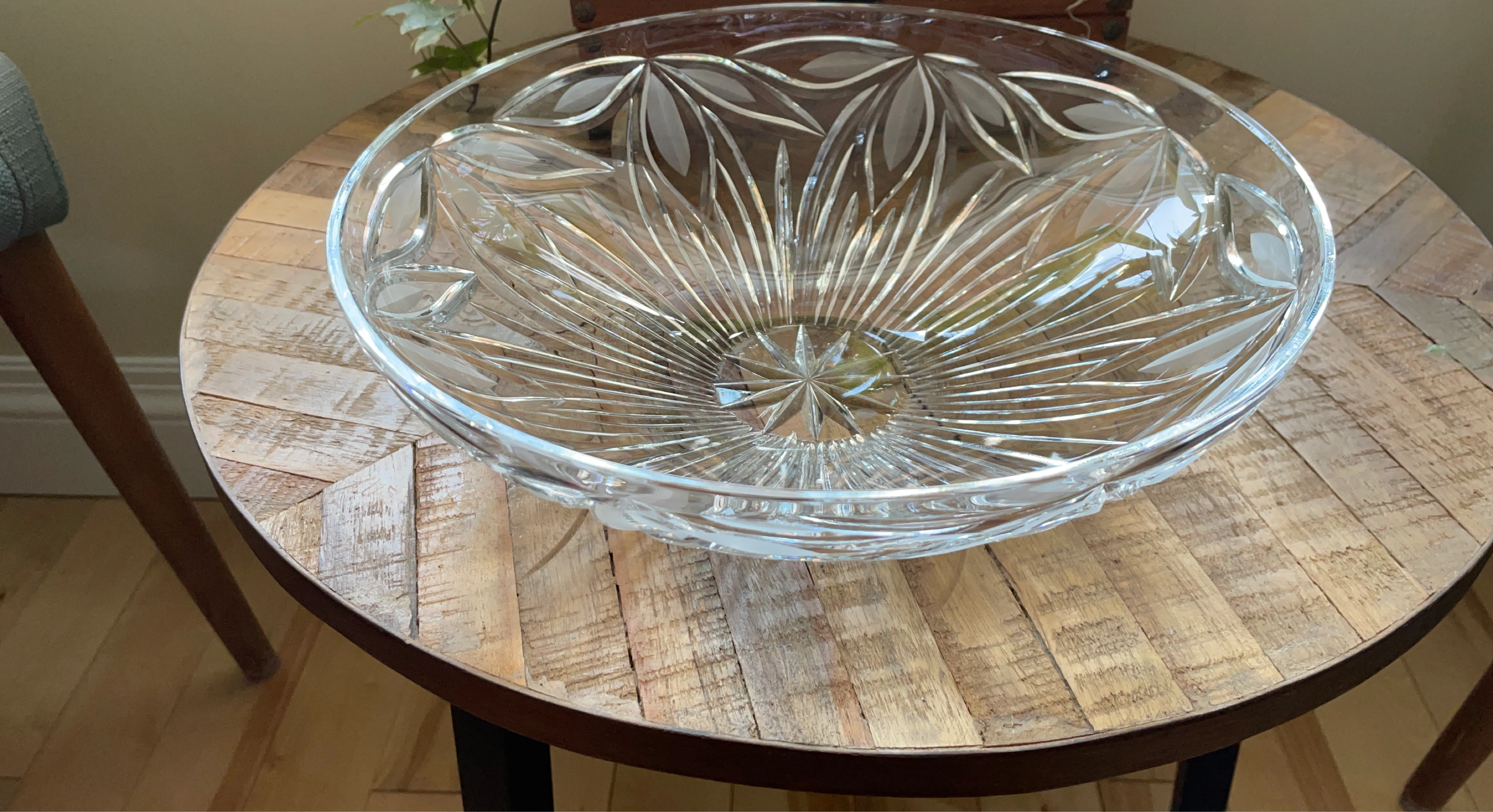 Cut Crystal Fruit Bowl