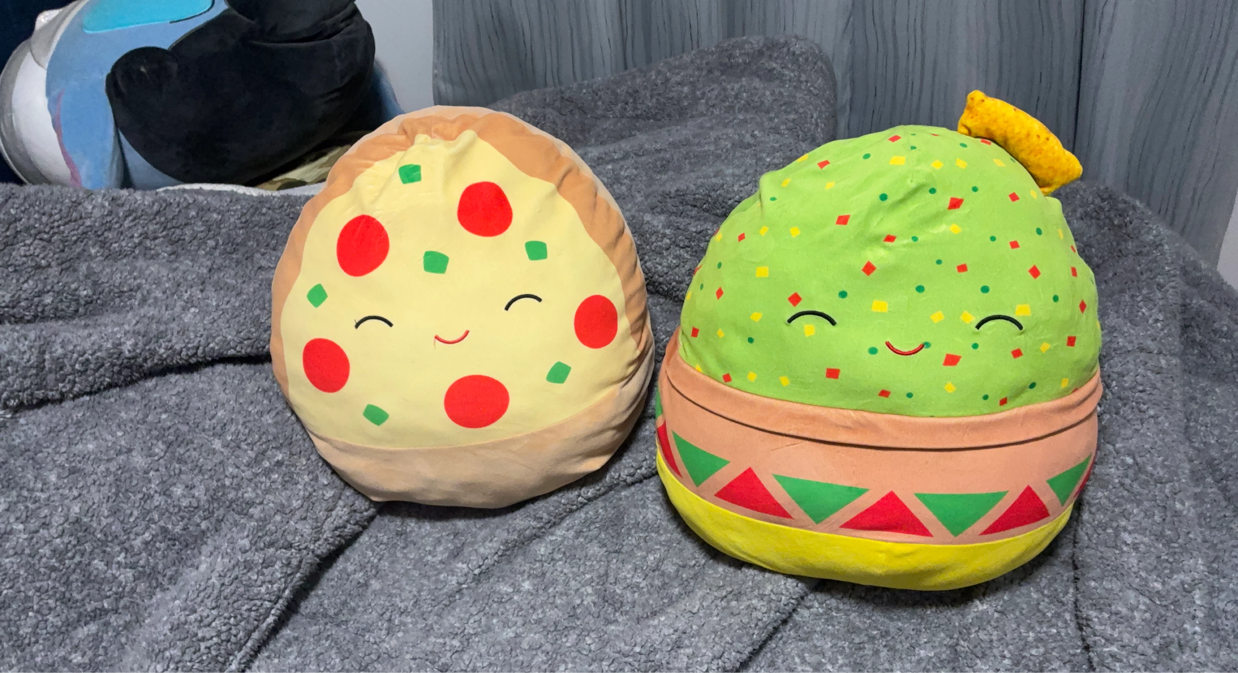 Squishmallow Pizza and Guacamole Plush Toys