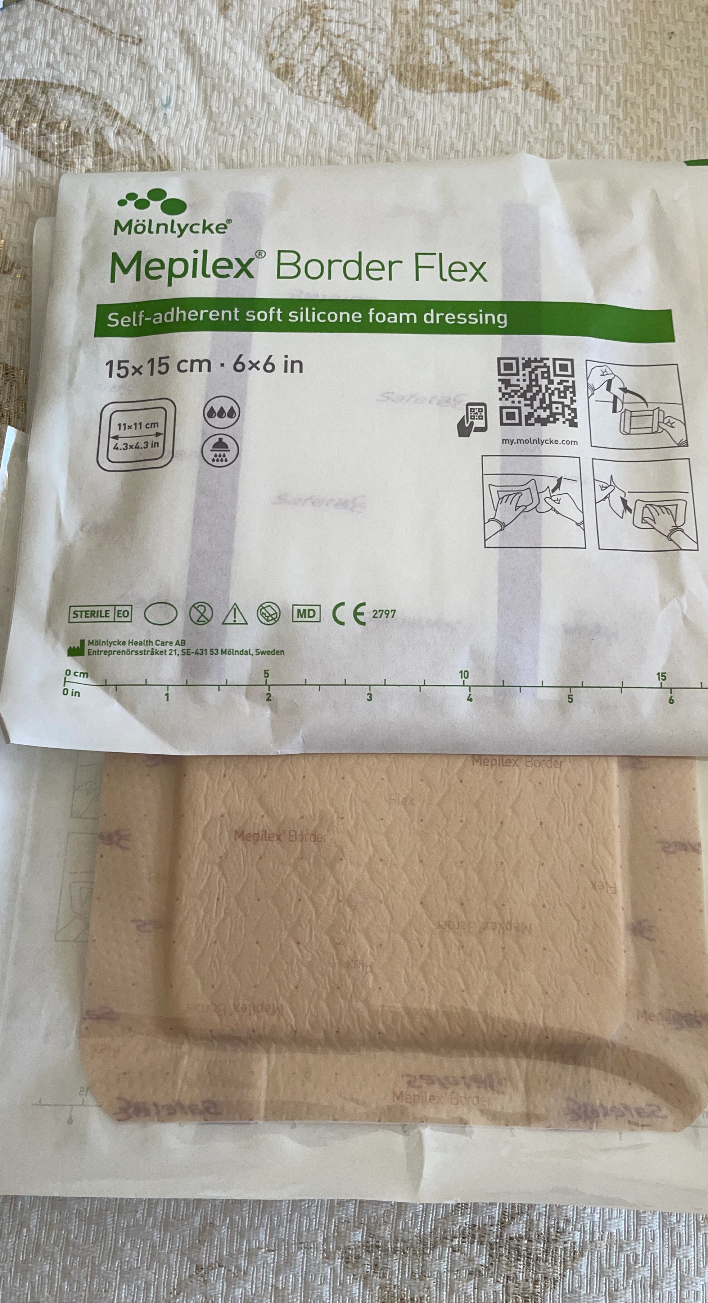 Mölnlycke Mepilex Border Flex Dressing 15x15 cm