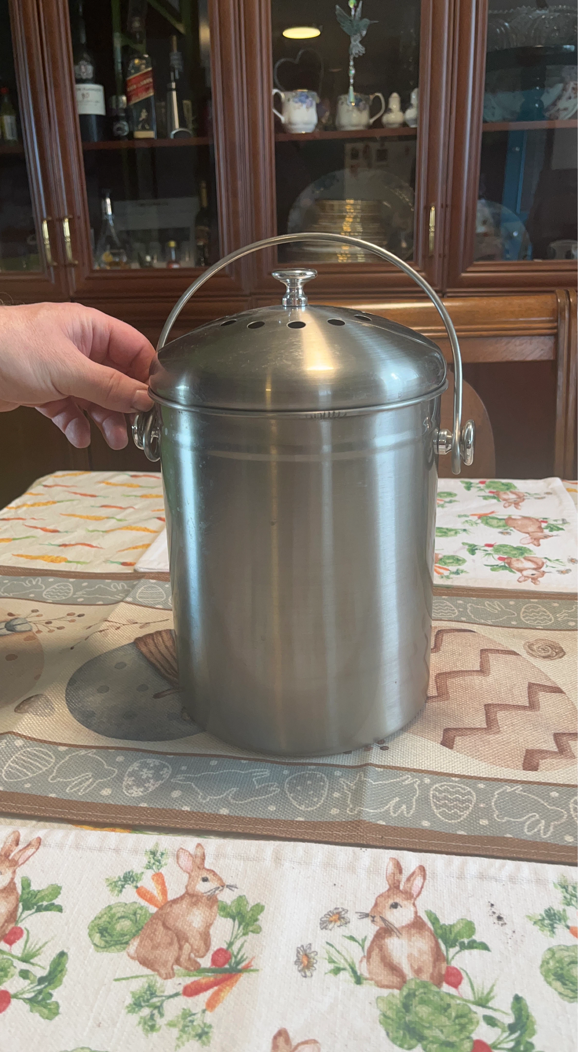 Stainless Steel Kitchen Compost Bin