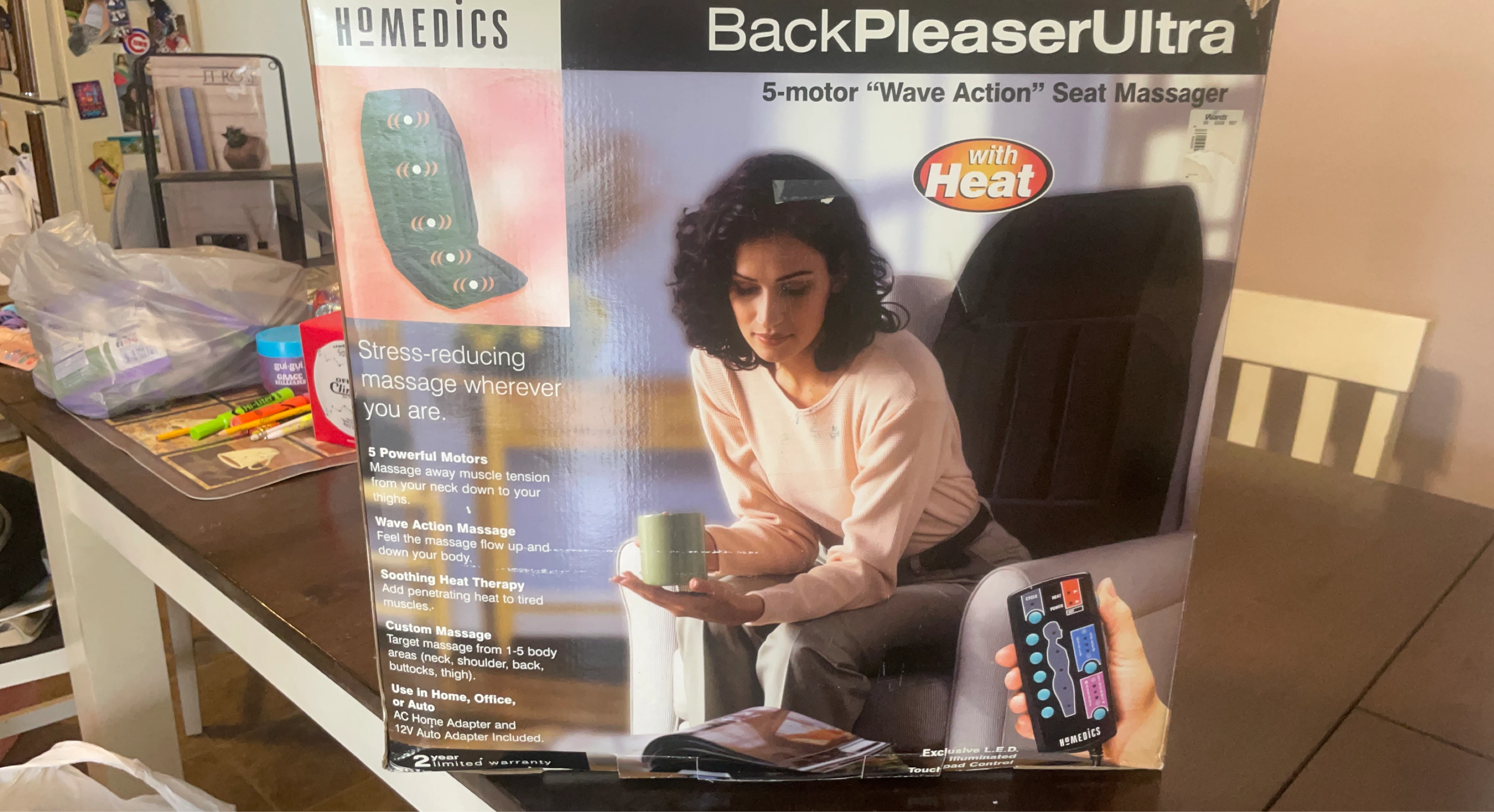 HoMedics BackPleaserUltra 5-Motor Seat Massager with Heat