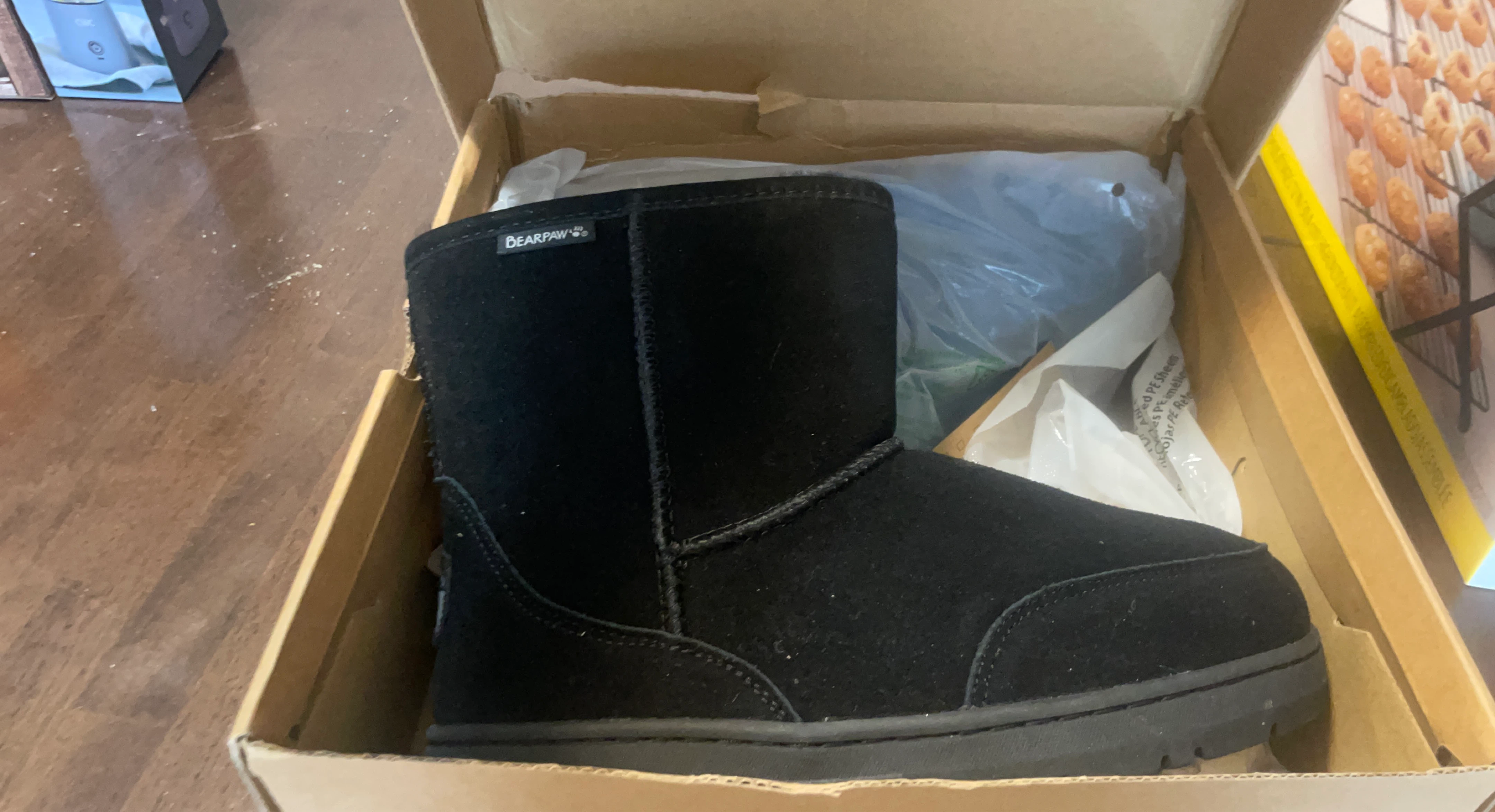 Bearpaw Black Suede Boots