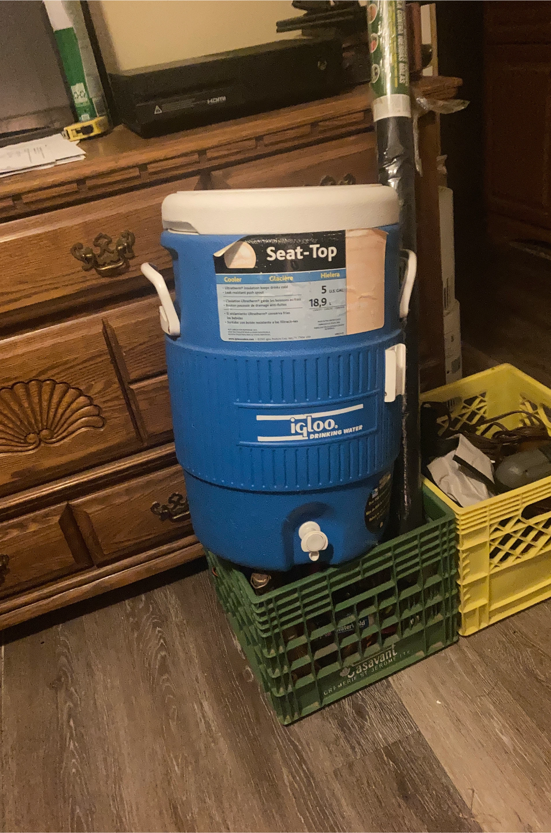 Igloo 5 Gallon Blue Drinking Water Cooler