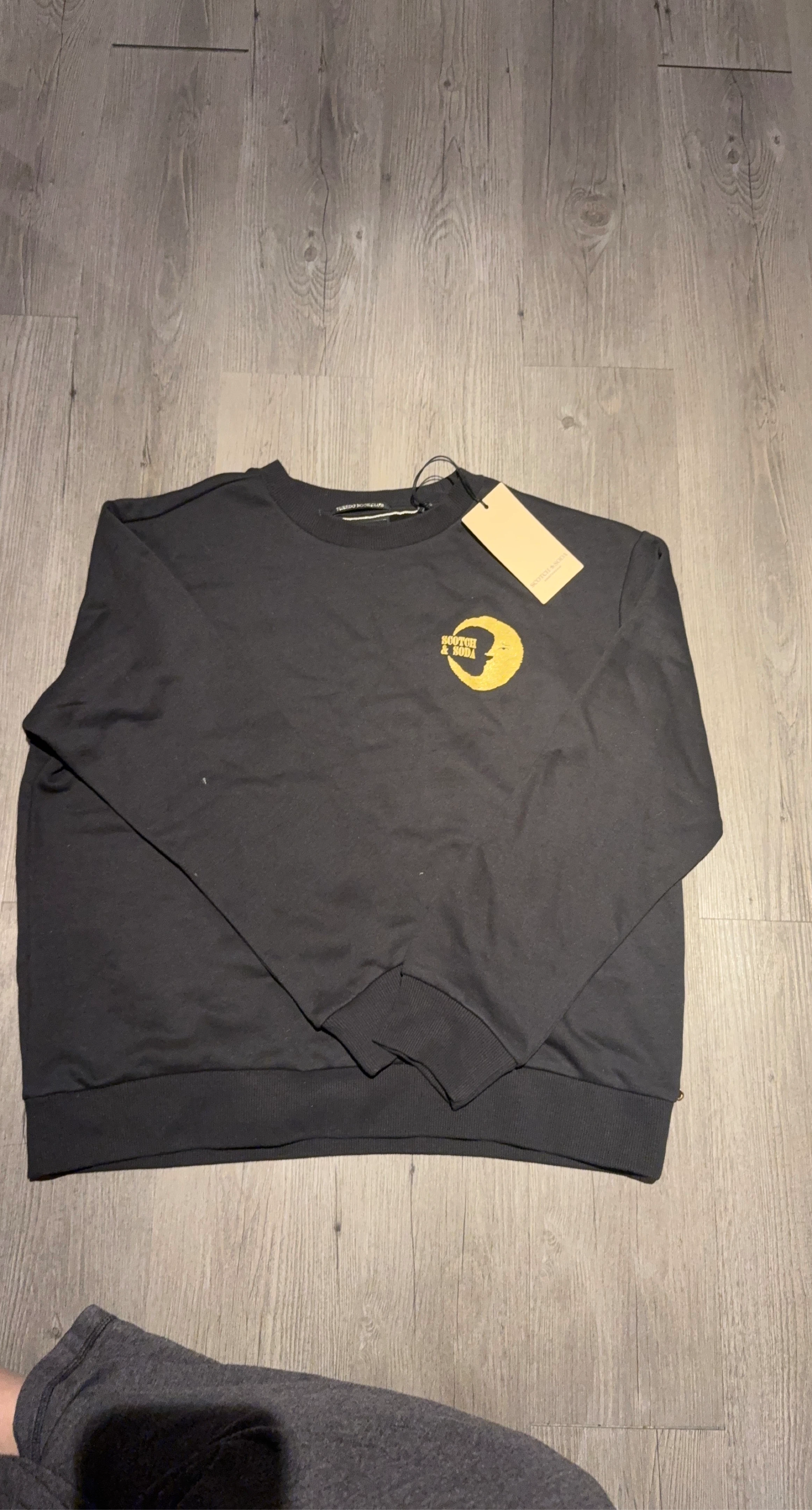 Scotch & Soda Amsterdam Black Crewneck Sweatshirt