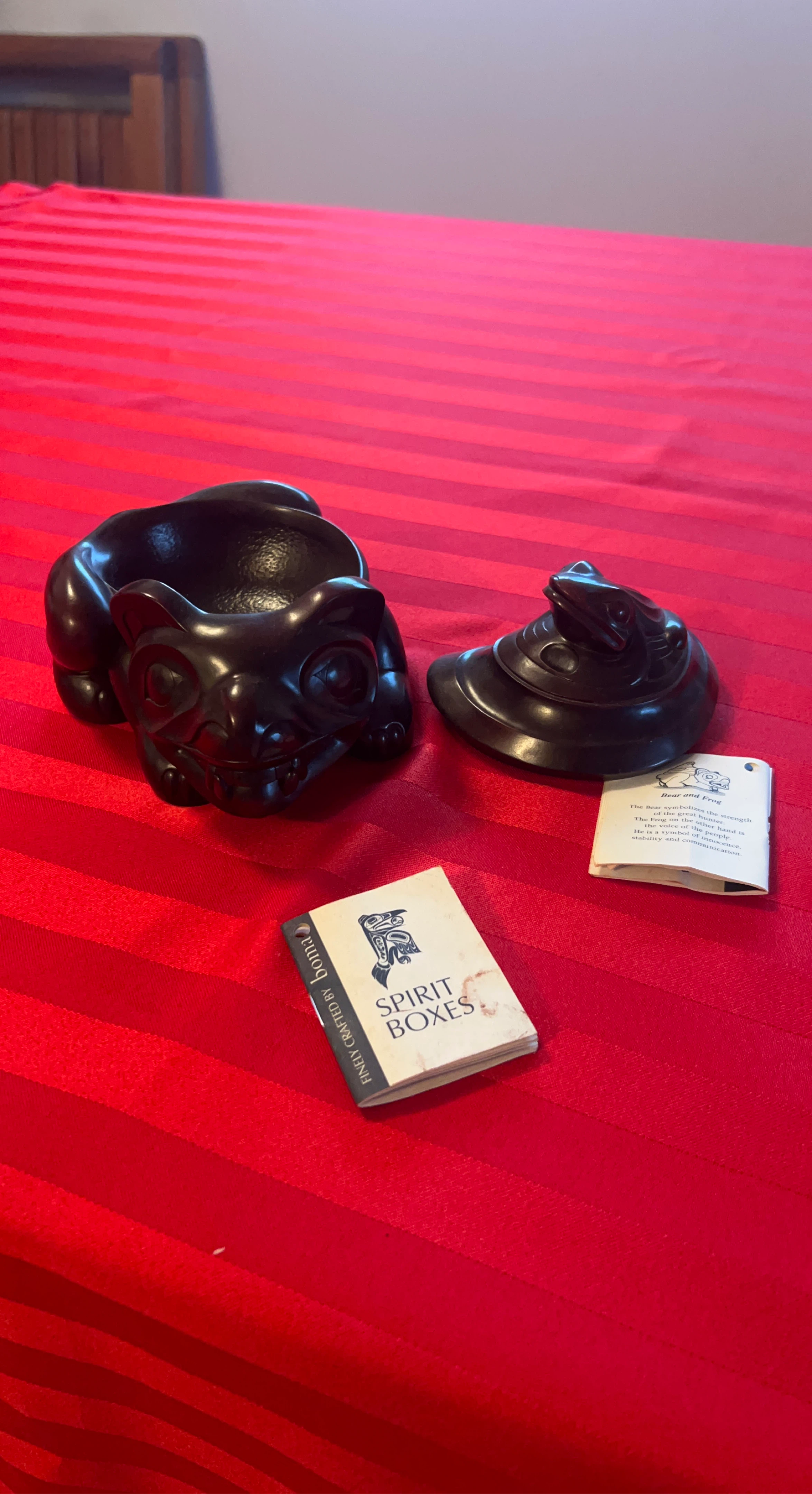 Boma Spirit Box - Indigenous Art Inspired Carving - photo 3