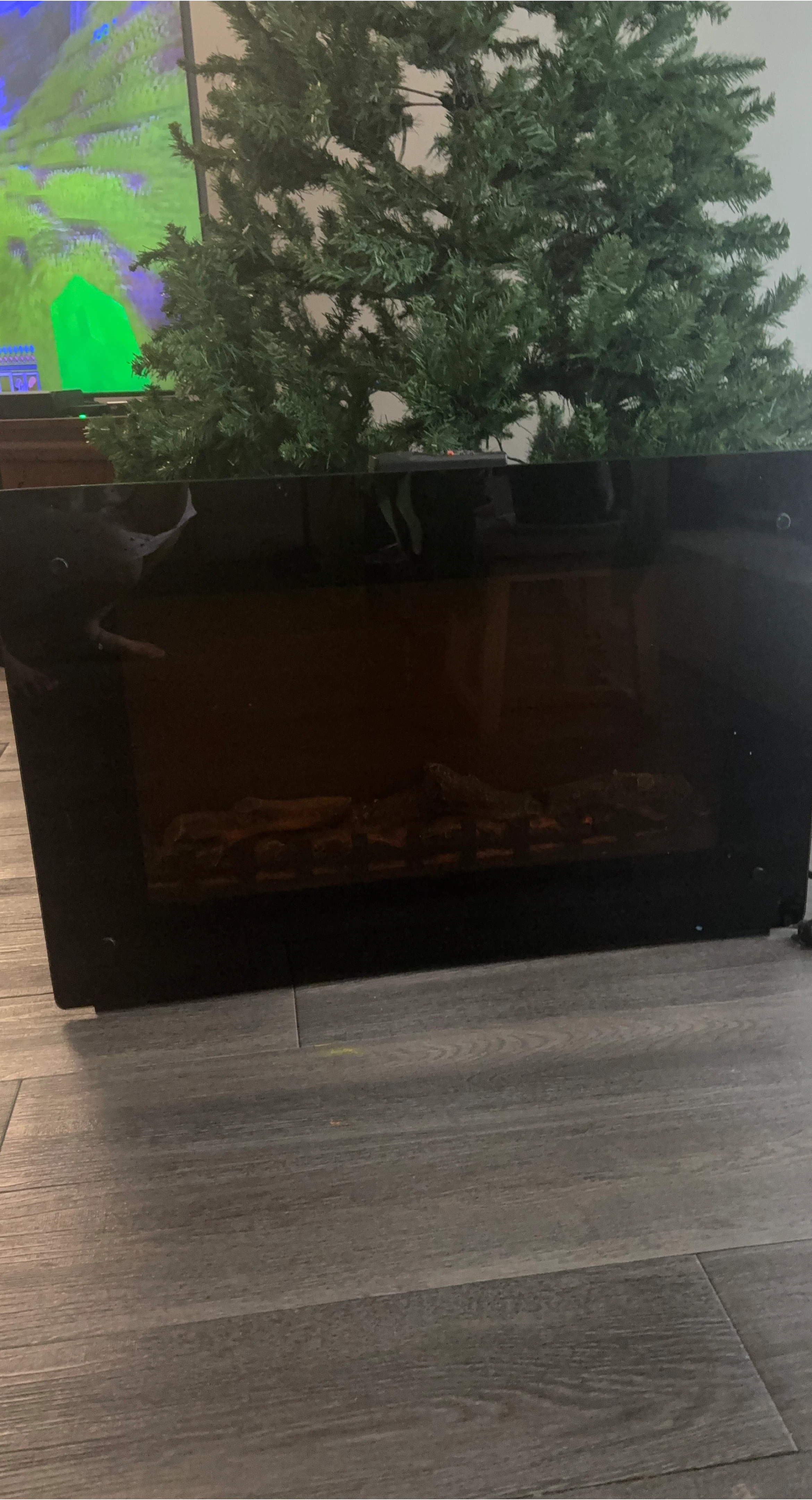 Black Electric Fireplace Heater