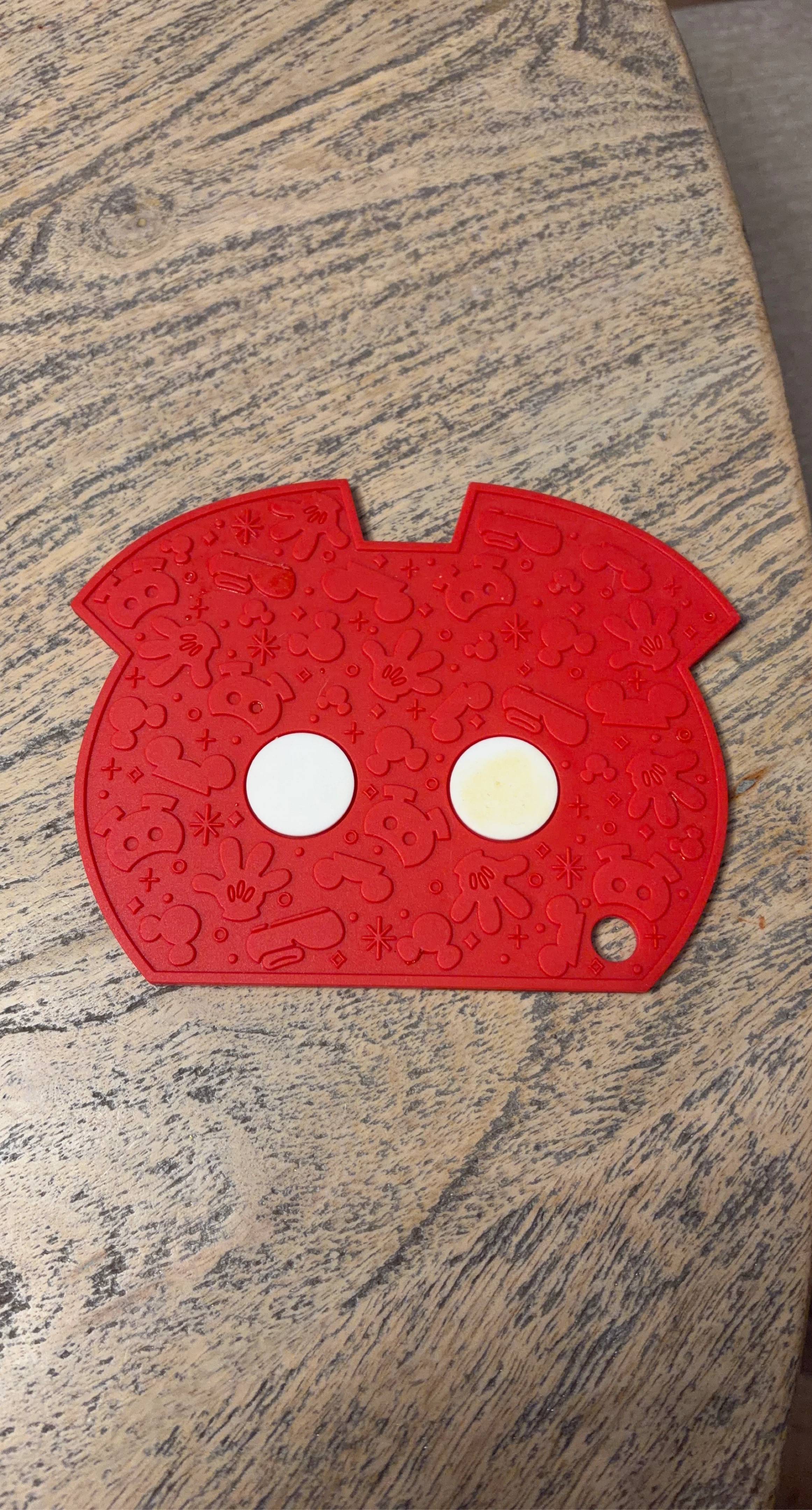 Red Mickey Mouse Silicone Trivet