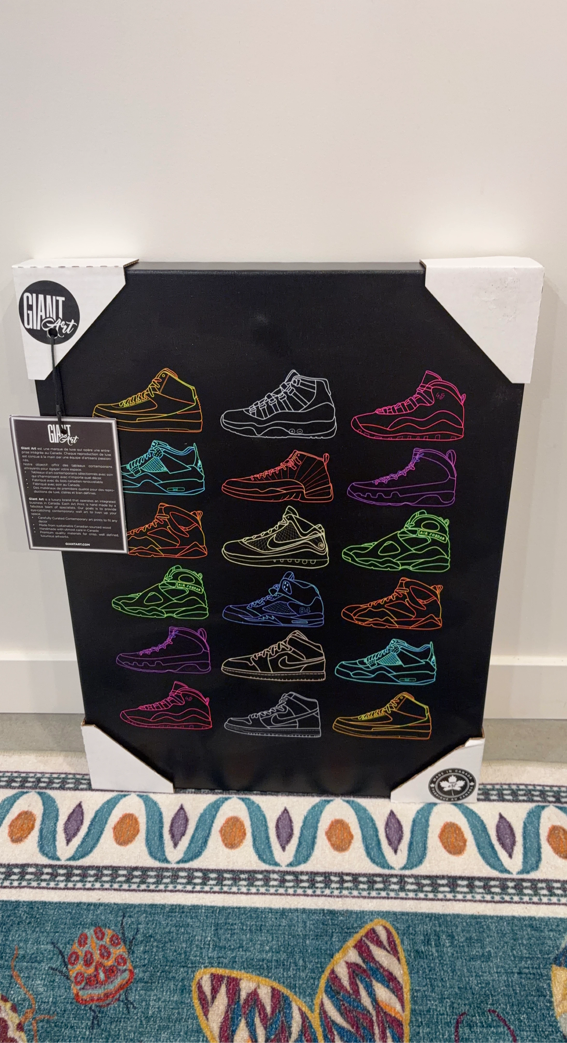 Giant Art Canvas Print - Assorted Sneakers
