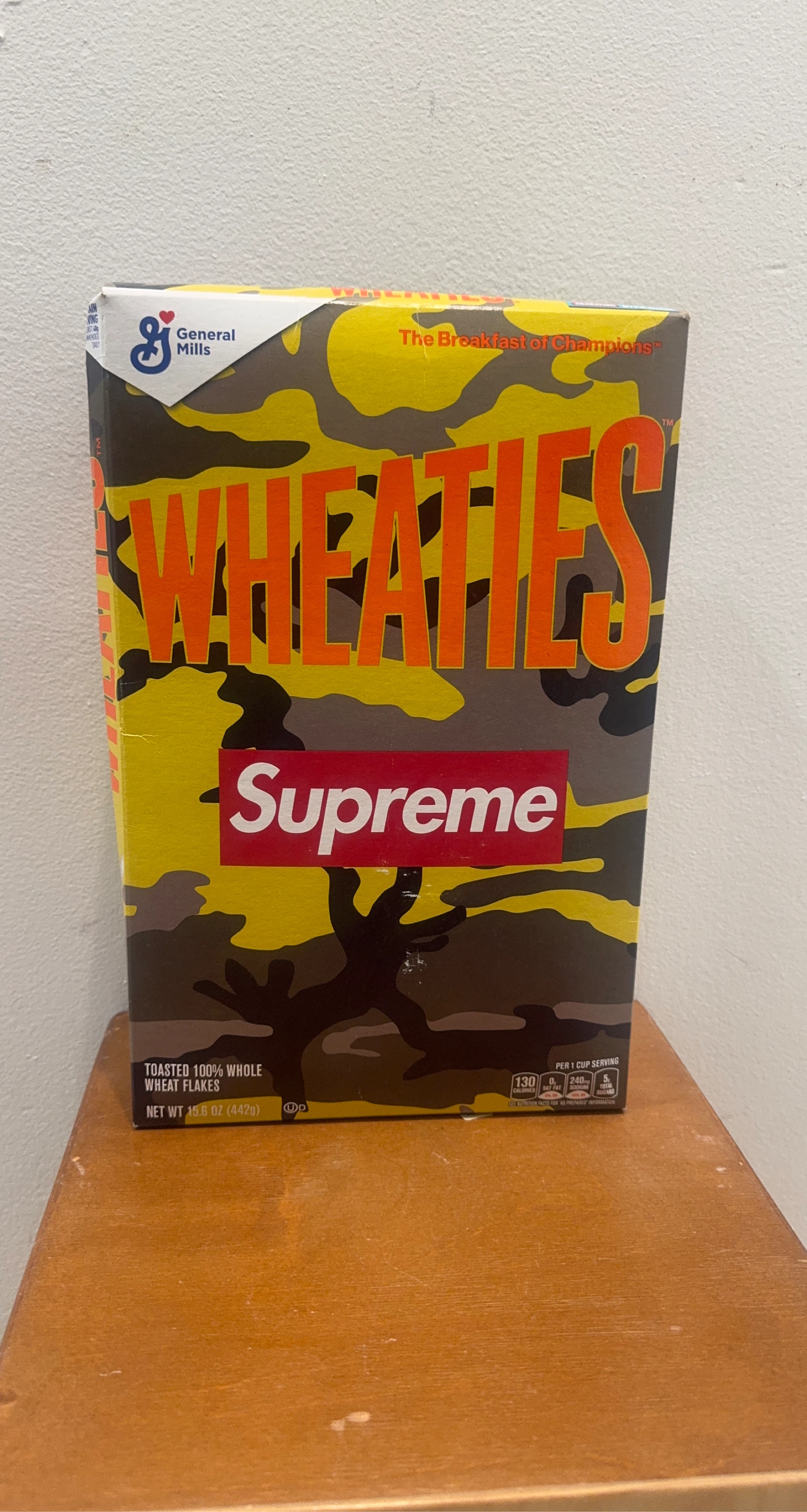 Supreme x General Mills Wheaties Cereal Box