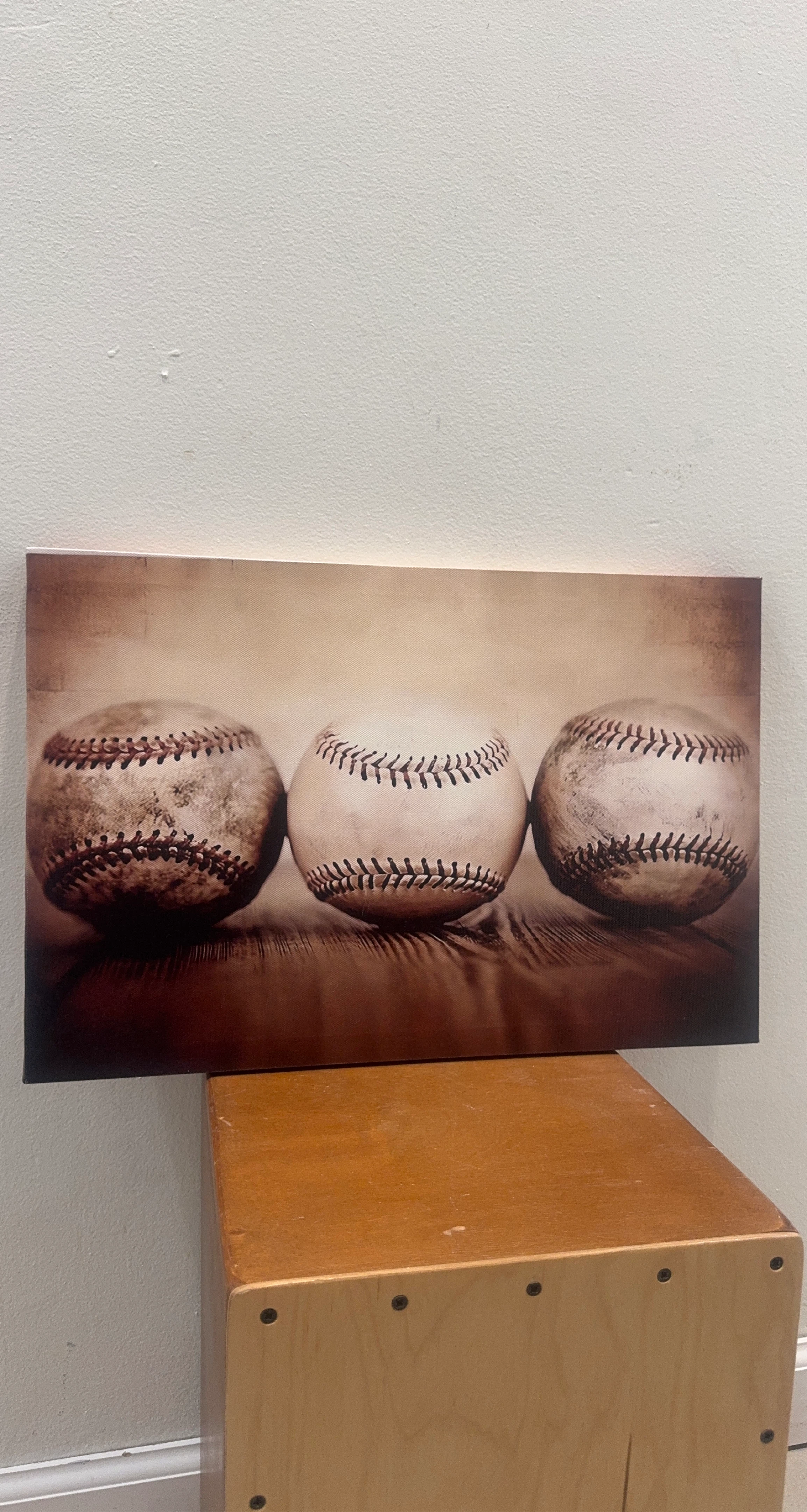 Canvas Print - Three Baseball Theme