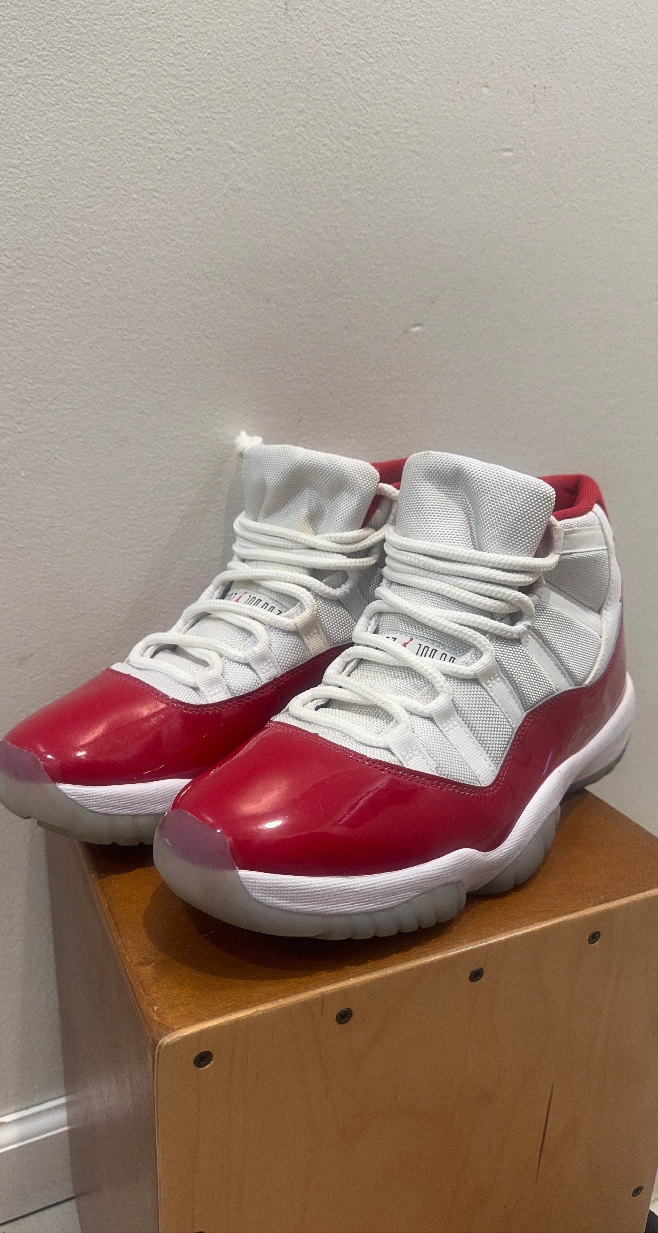 Air Jordan 11 Retro Low Red White Sneakers