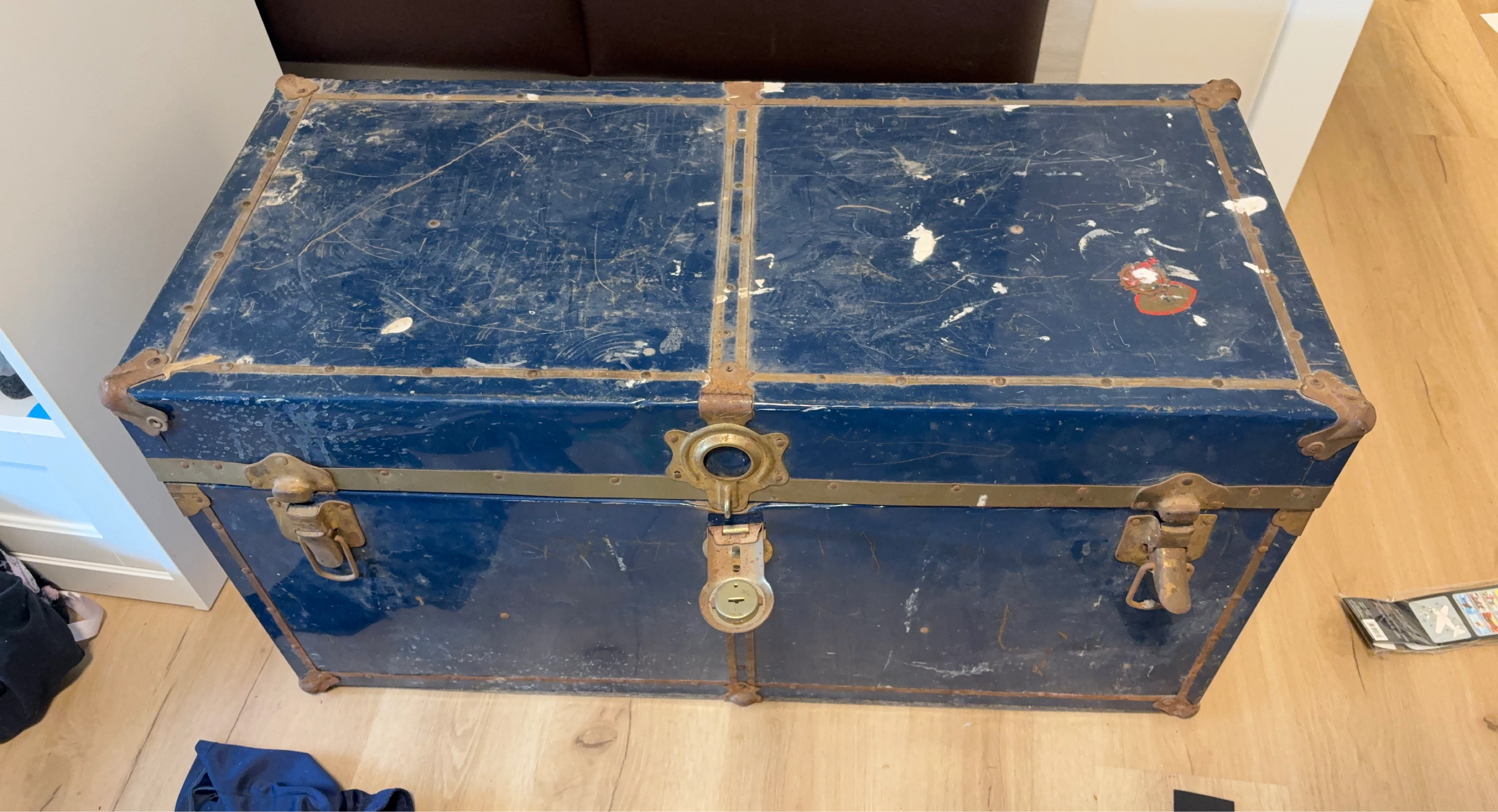 Vintage Blue Trunk