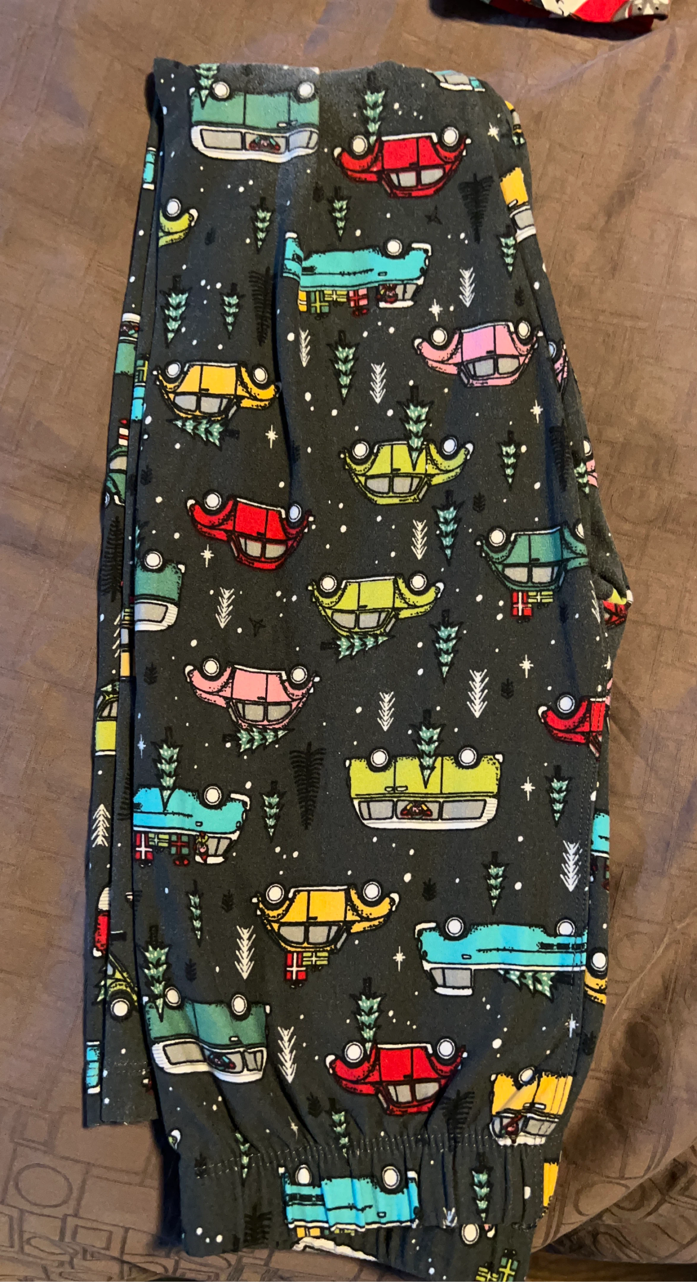 Classic Christmas Kids Leggings (Size 10-12)