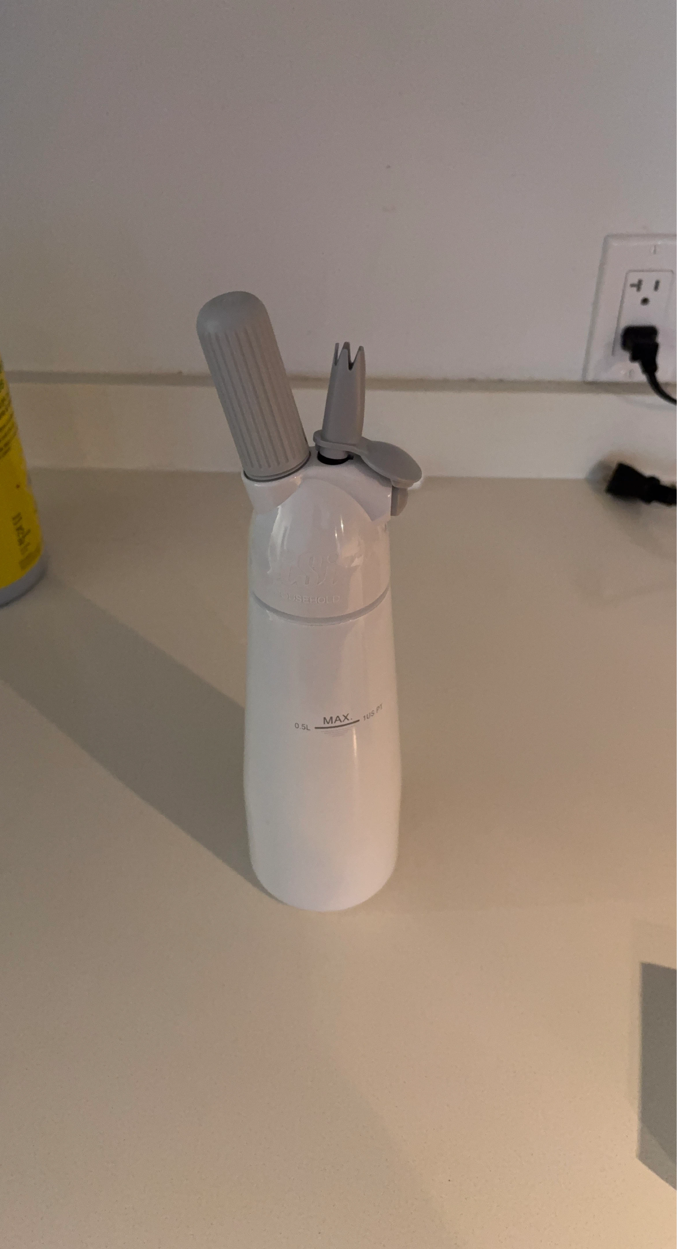 White Whipped Cream Dispenser