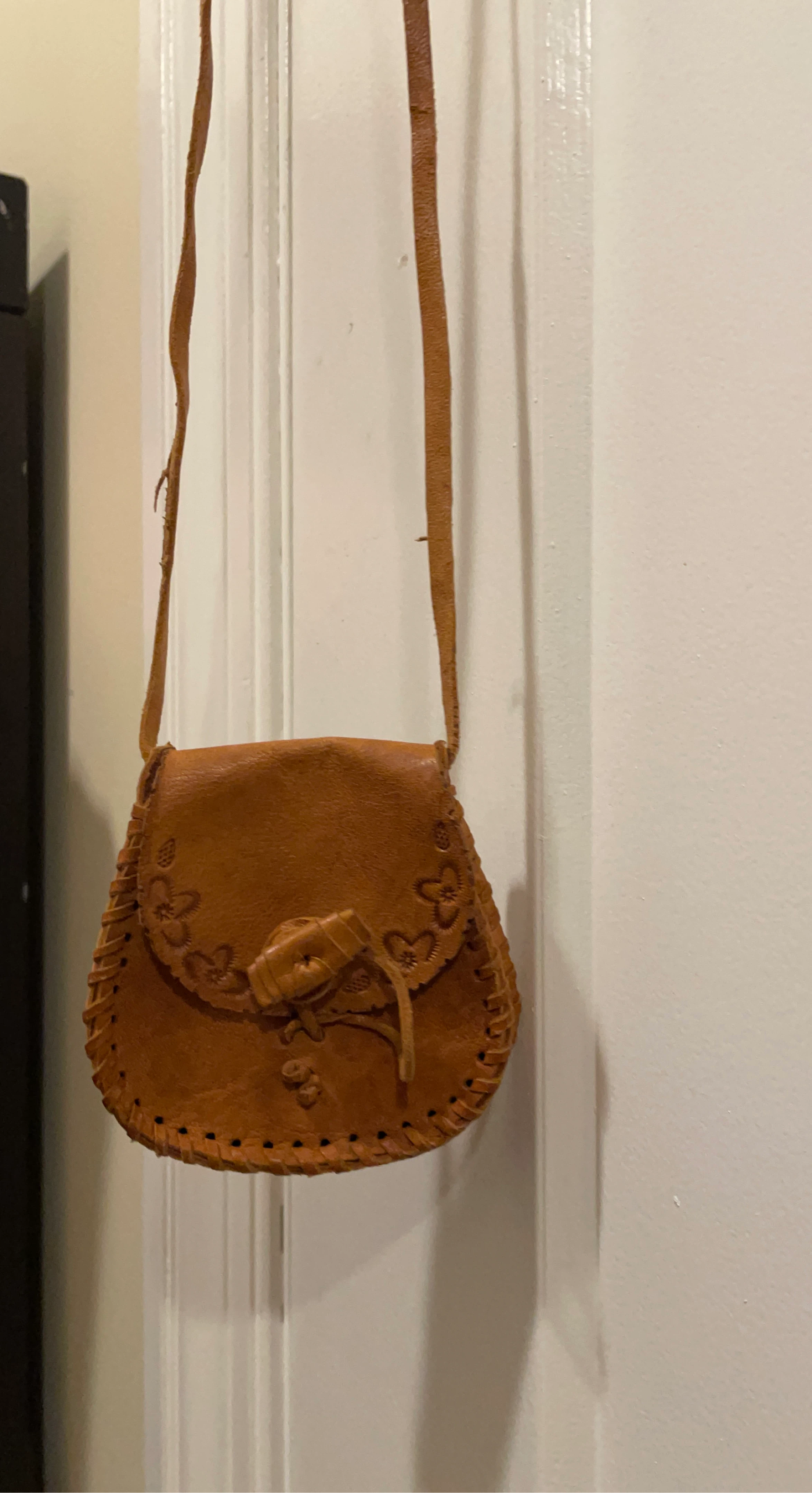 Small Brown Leather Shoulder Bag