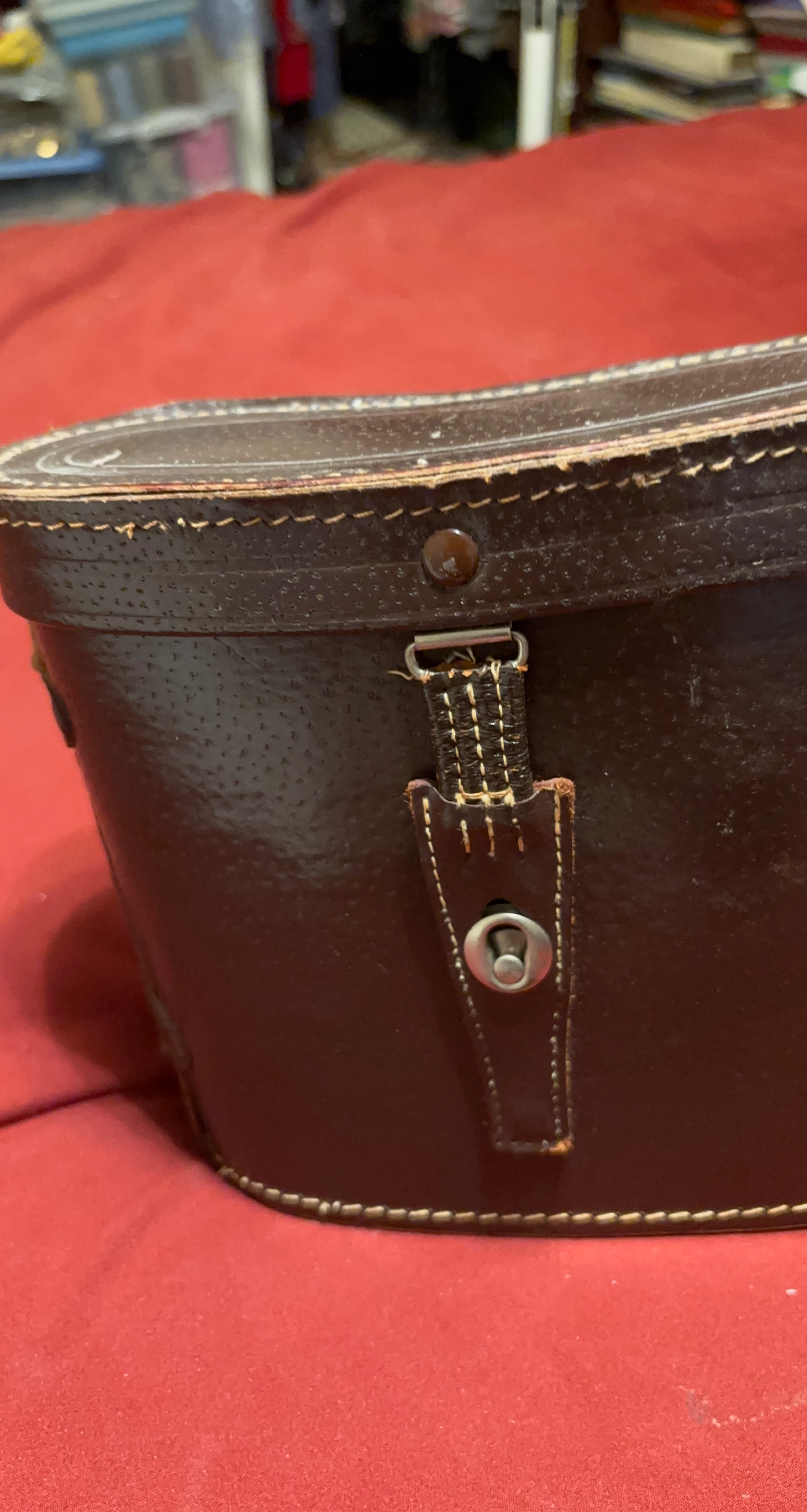 Brown Leather Binocular Case