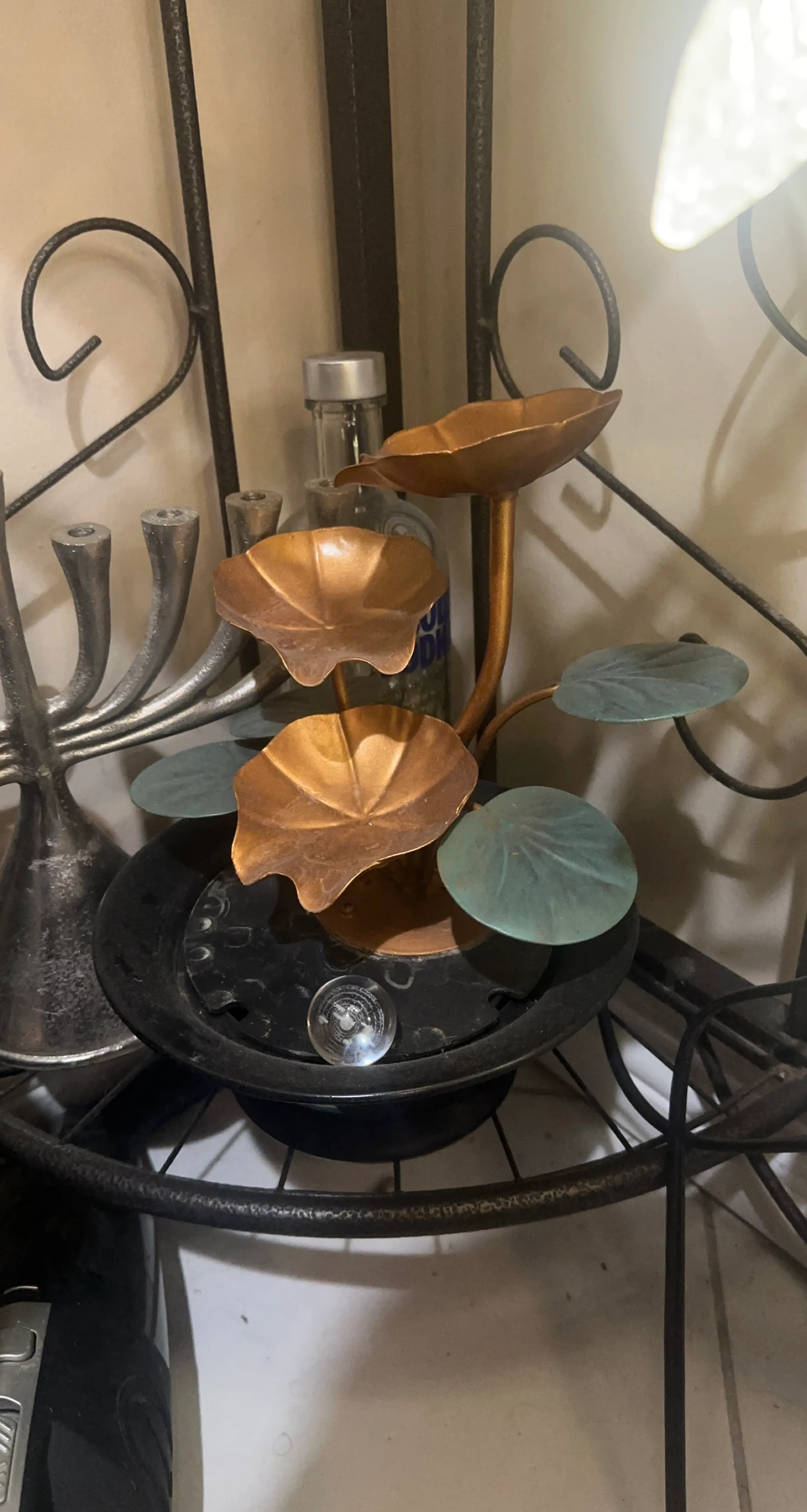 Lotus Leaf Tabletop Fountain