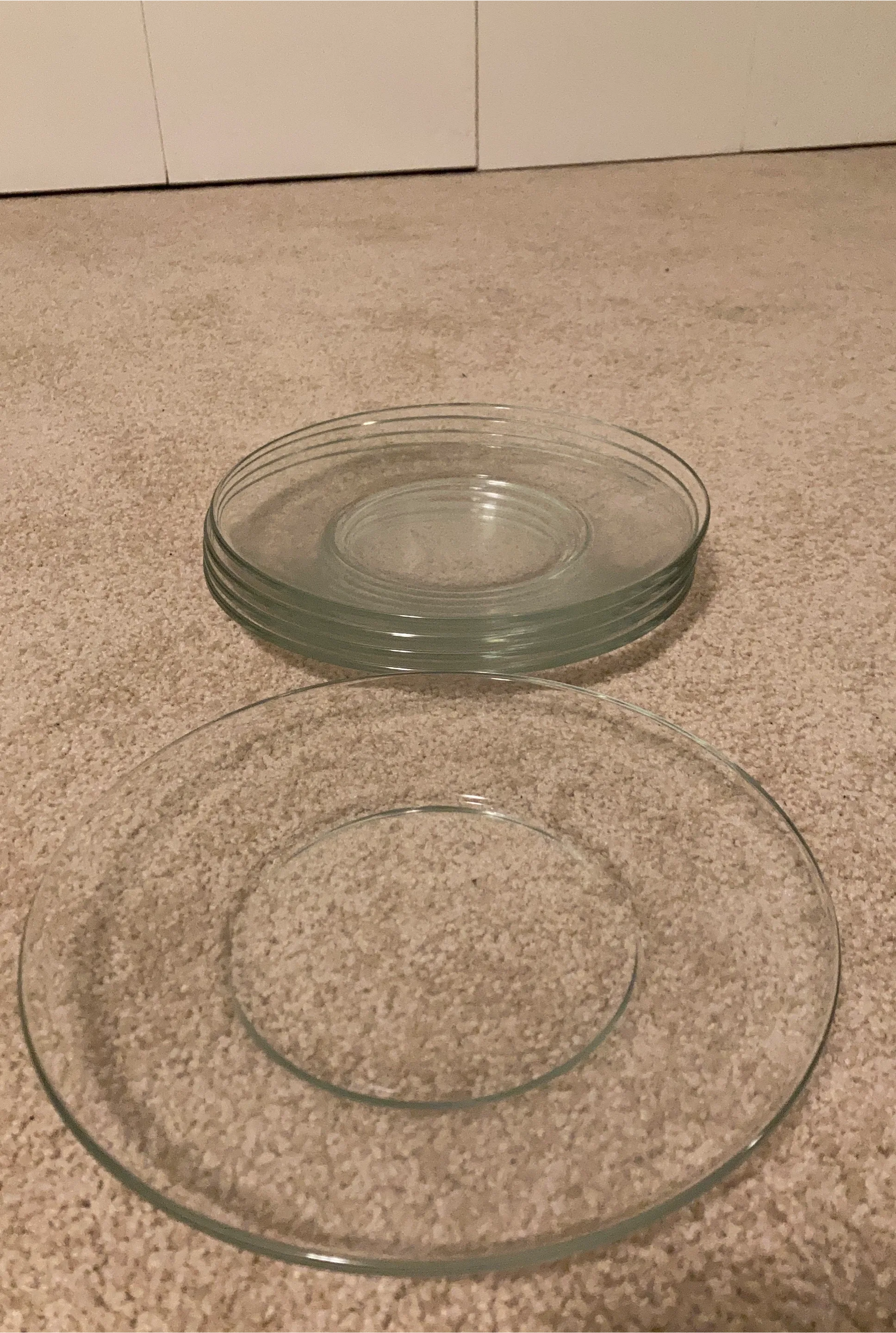 Glass Charger Plates - Set of 5