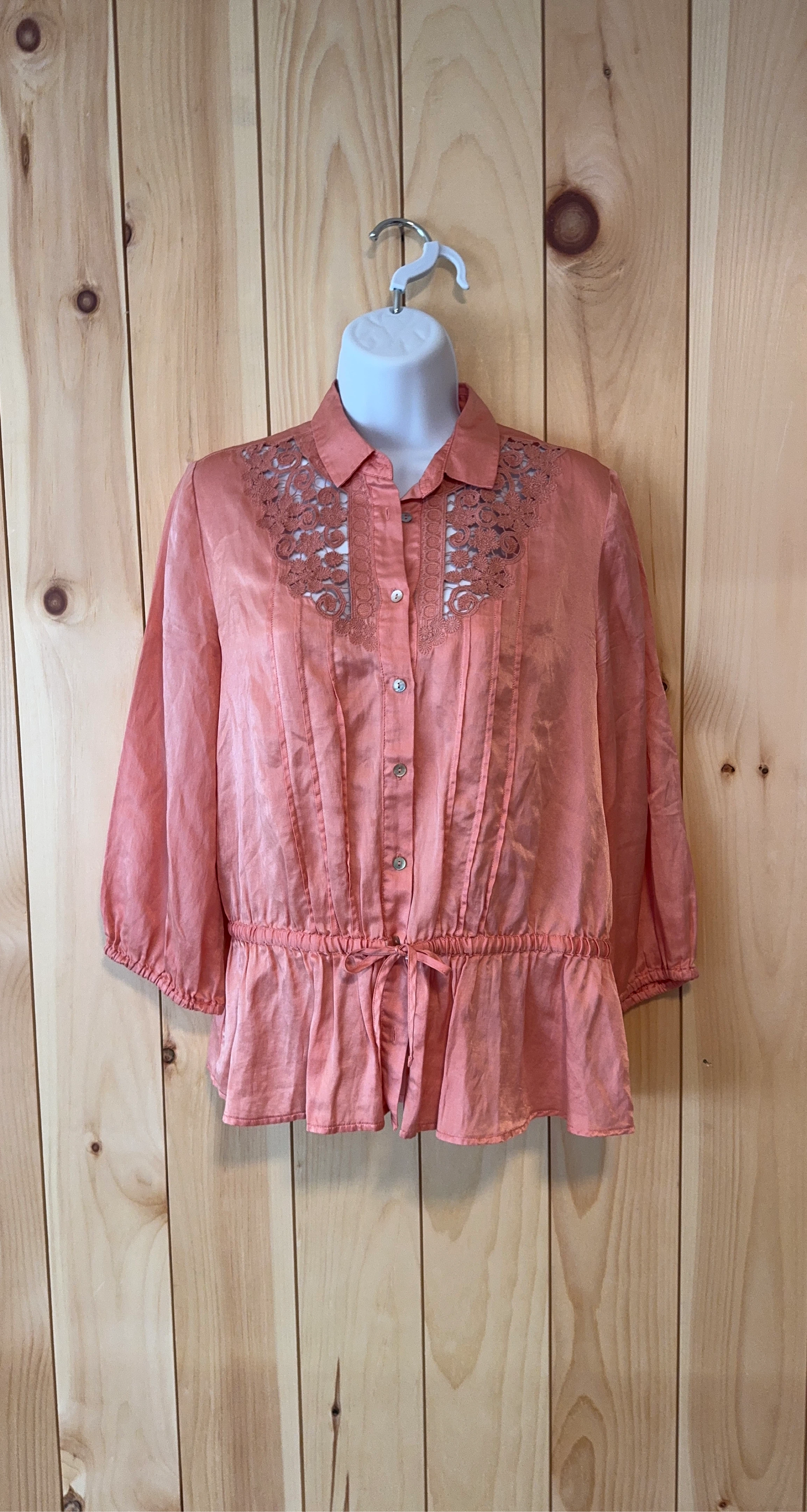 Peplum Silk & Cotton Blouse