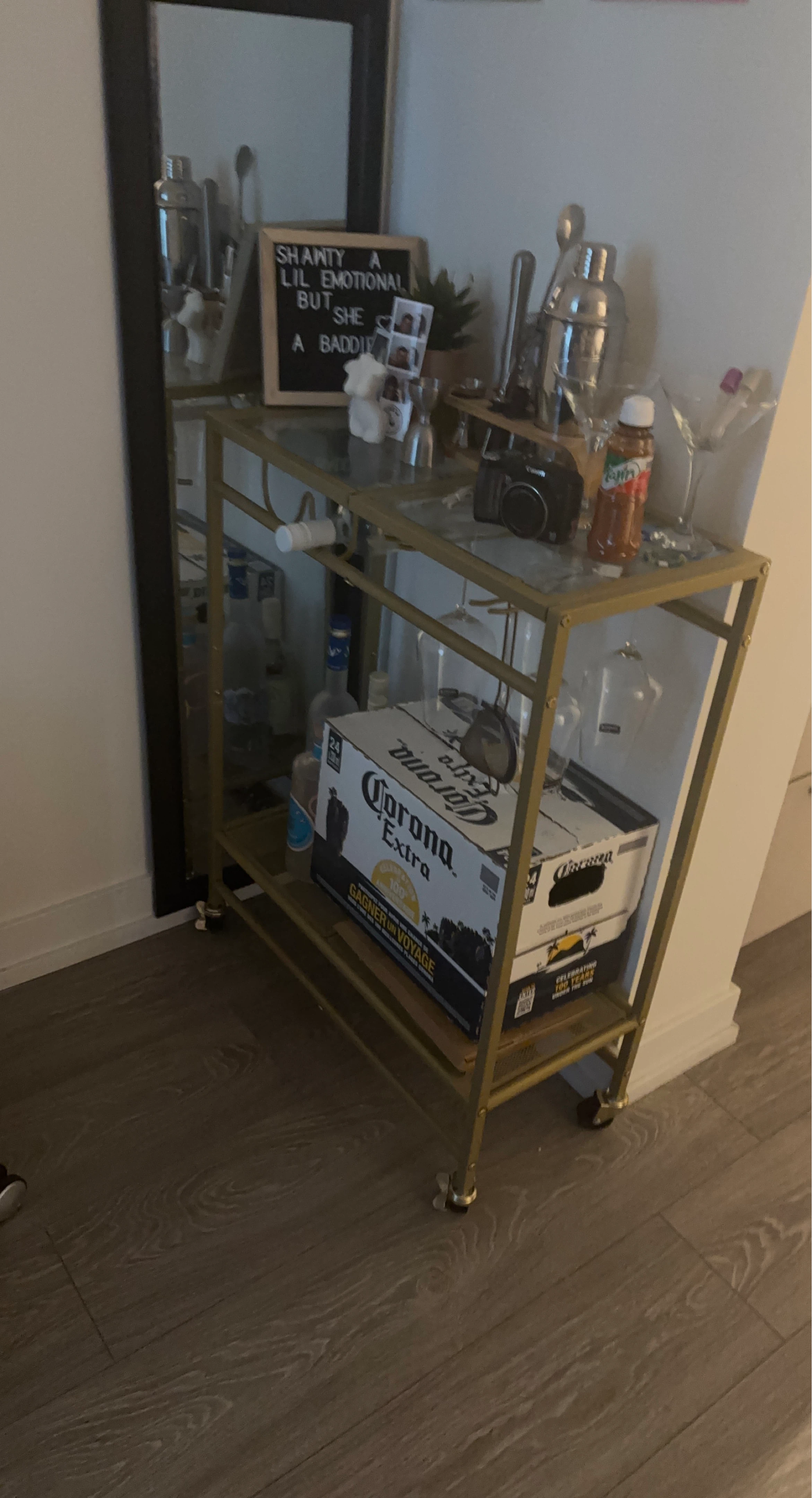 Gold Bar Cart
