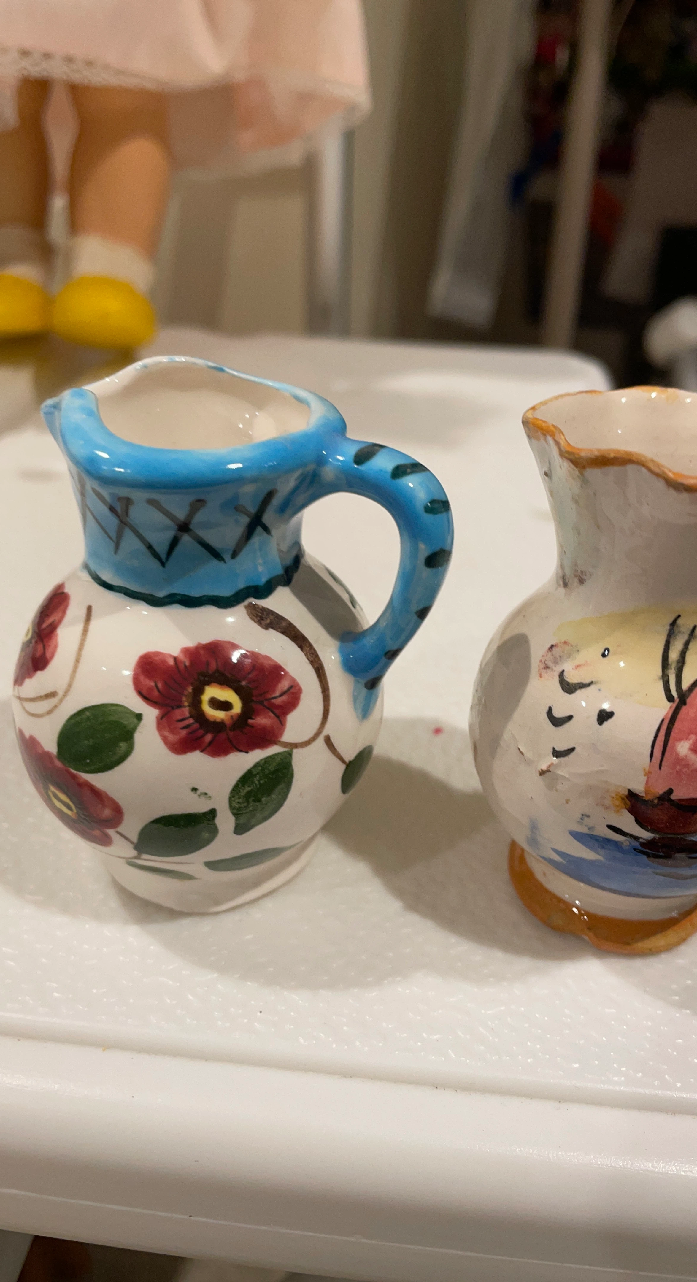 Two Small Decorative Ceramic Pitchers