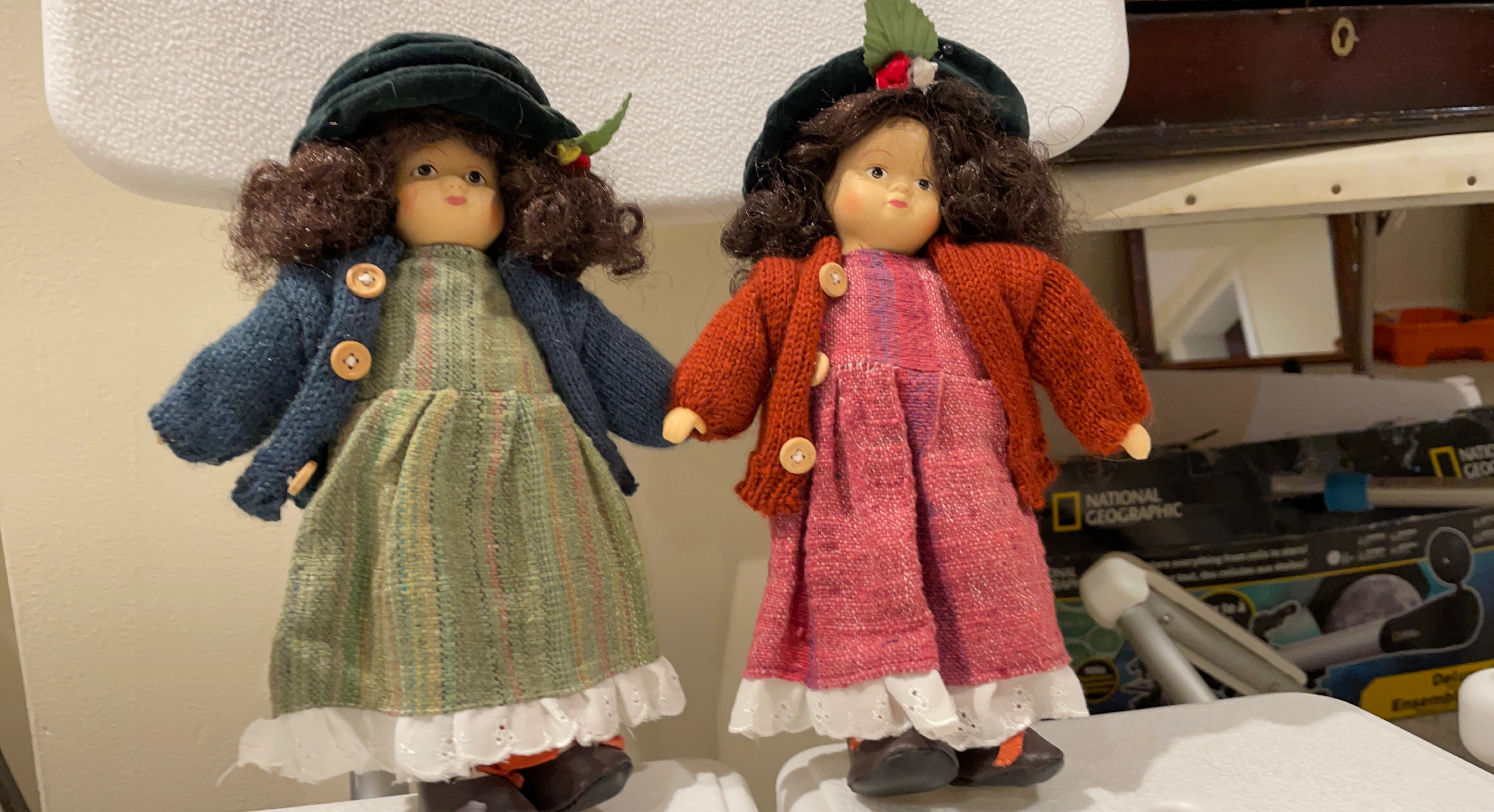Set of 2 Collectible Dolls