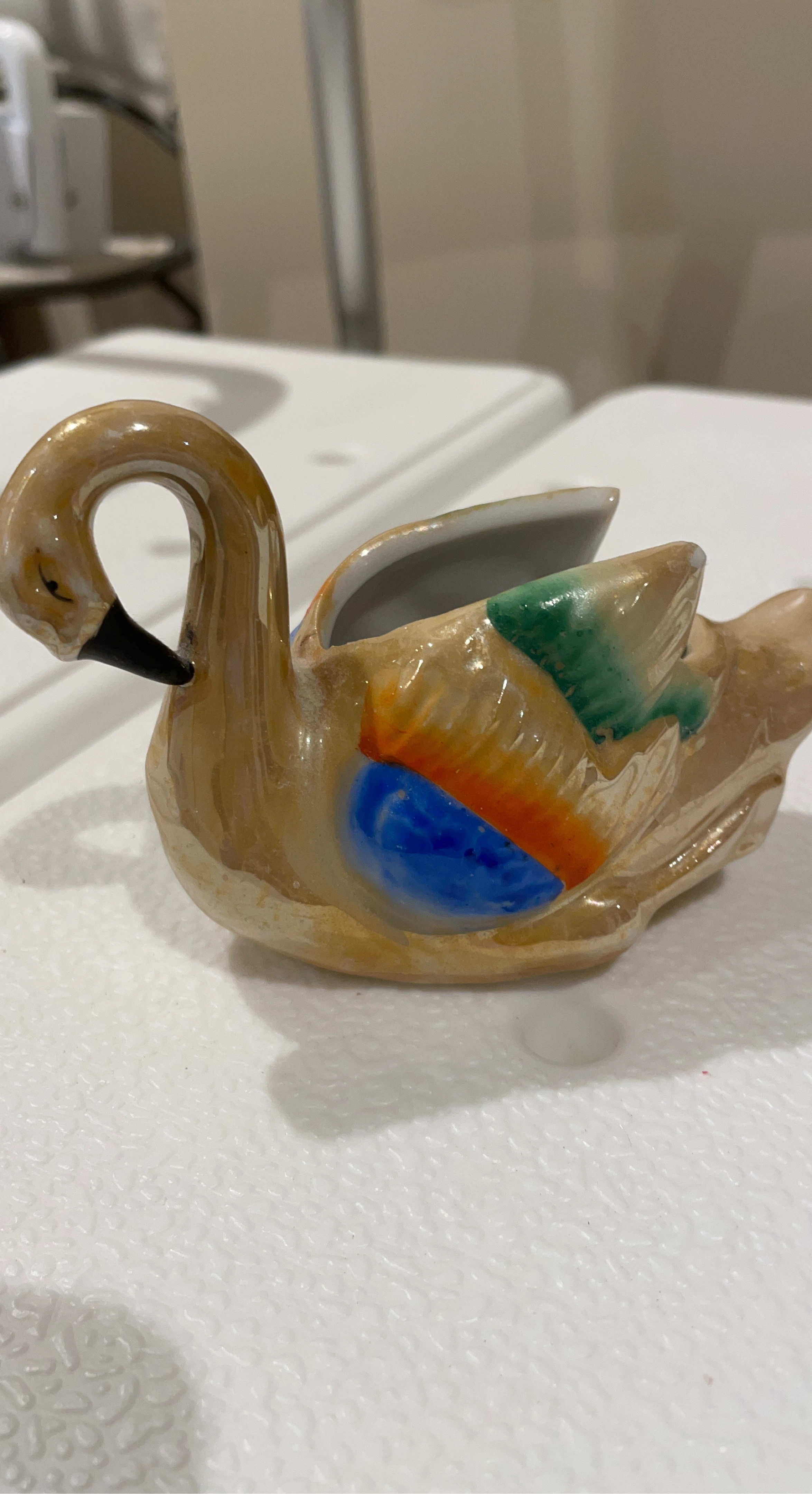 Ceramic Swan Trinket Dish