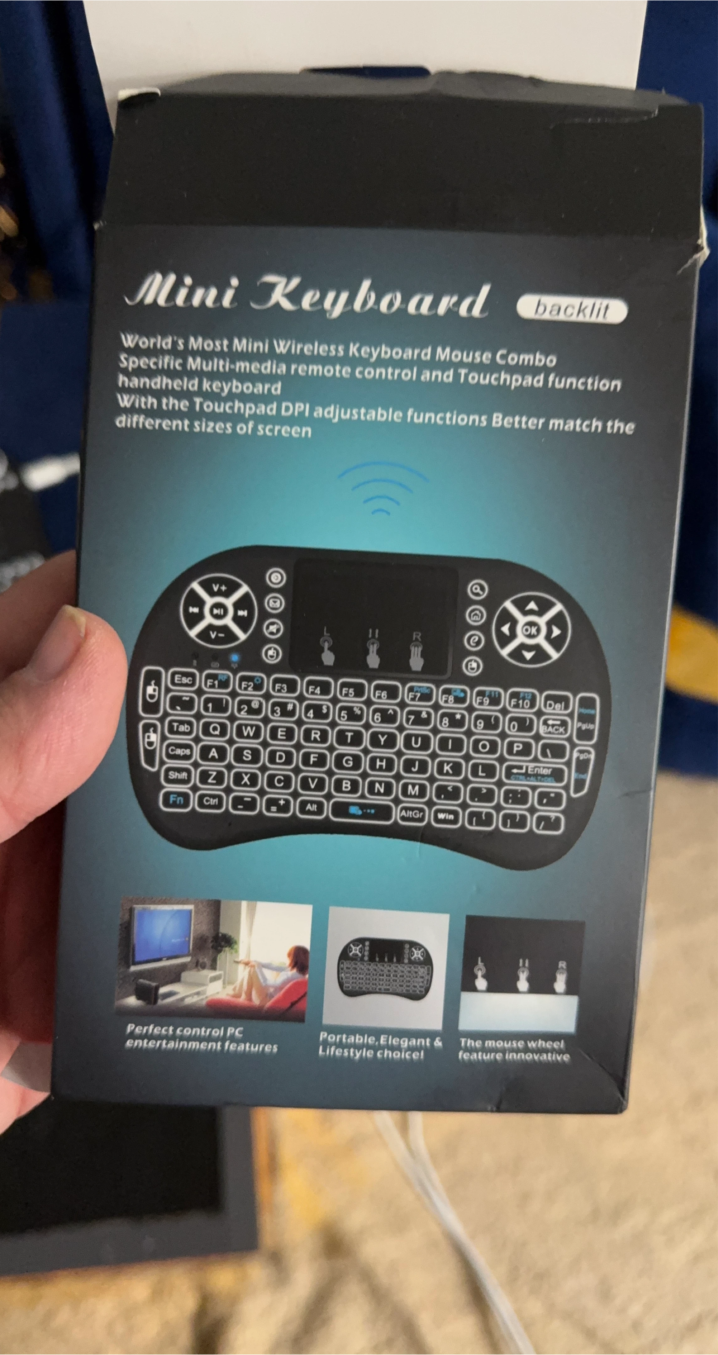 Mini Wireless Keyboard Mouse Combo with Touchpad