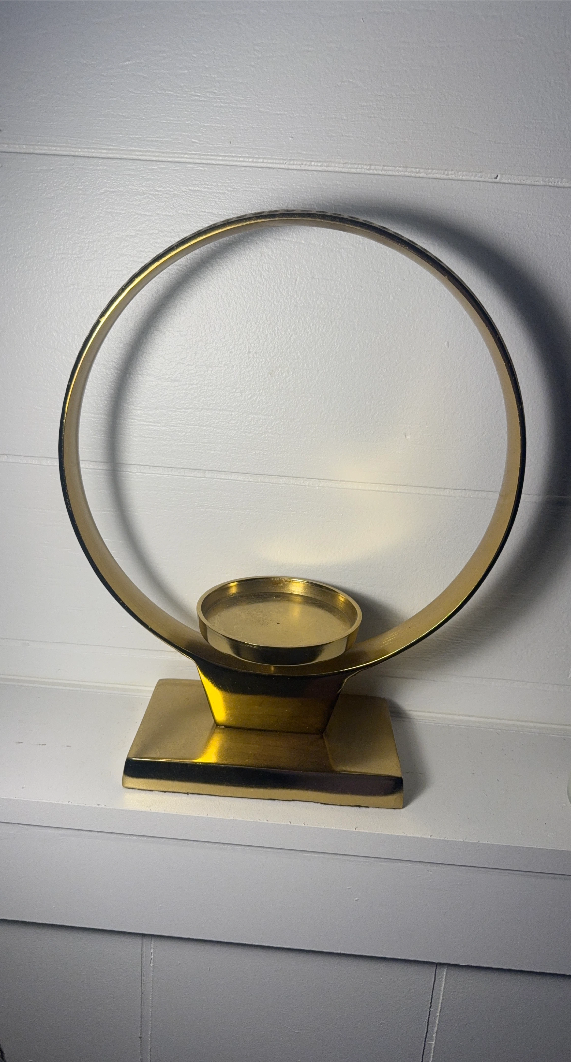 Gold Metal Candle Holder - photo 2