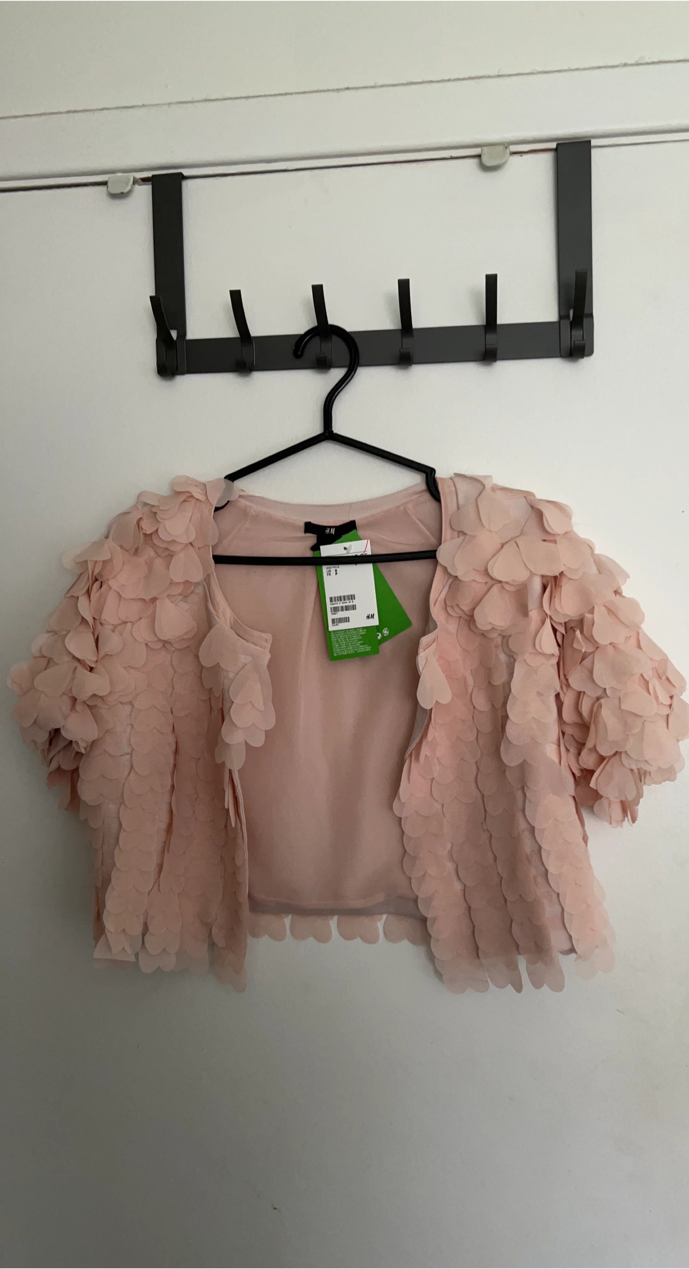 H&M Pink Embellished Bolero Jacket